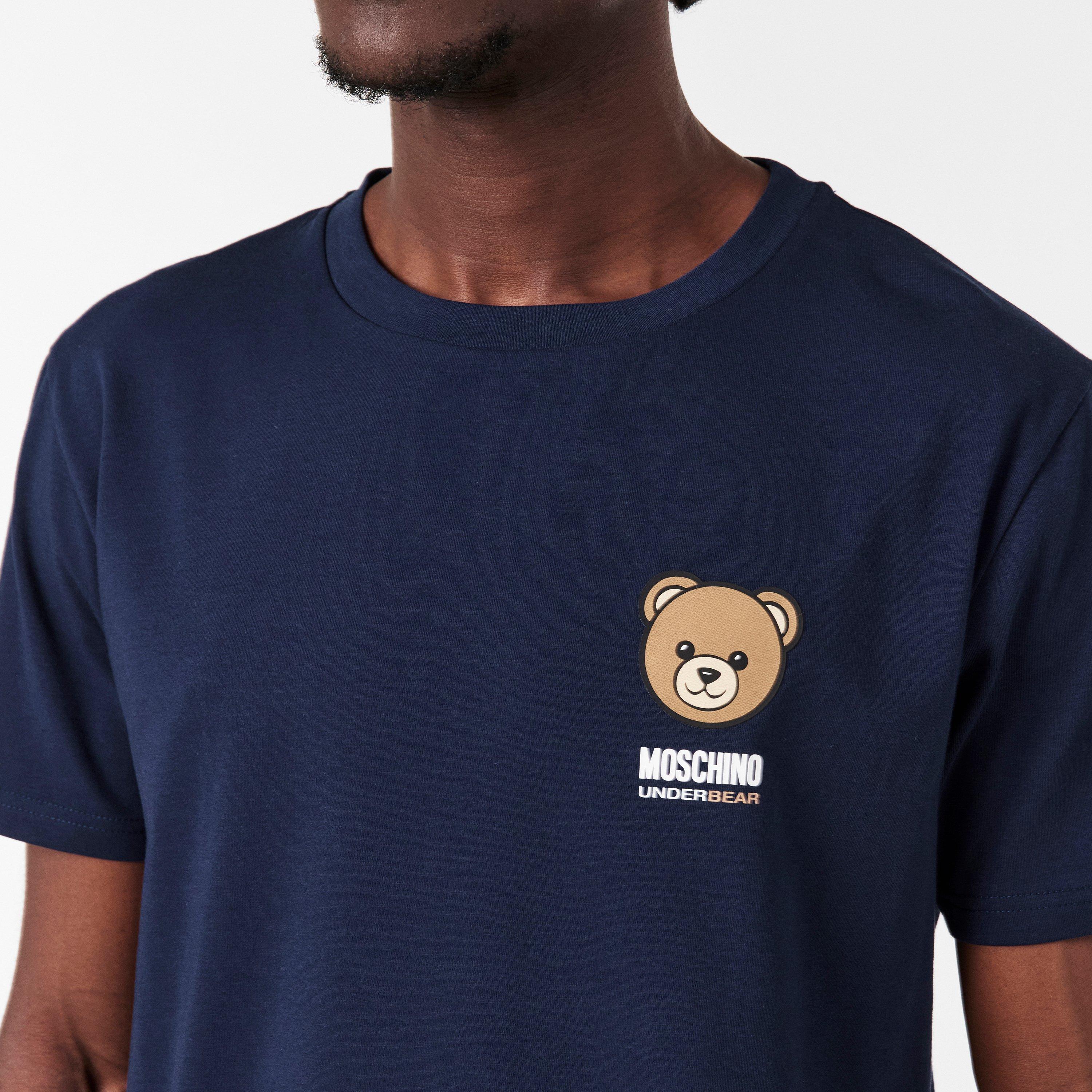 Blue - Moschino - Men's T-Shirt - 5