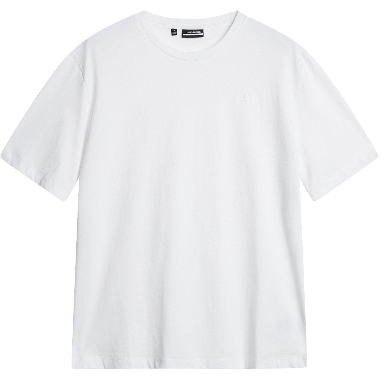 White - J Lindeberg - Men's Junior Lind Alpha Regular Fit T-Shirt - 1