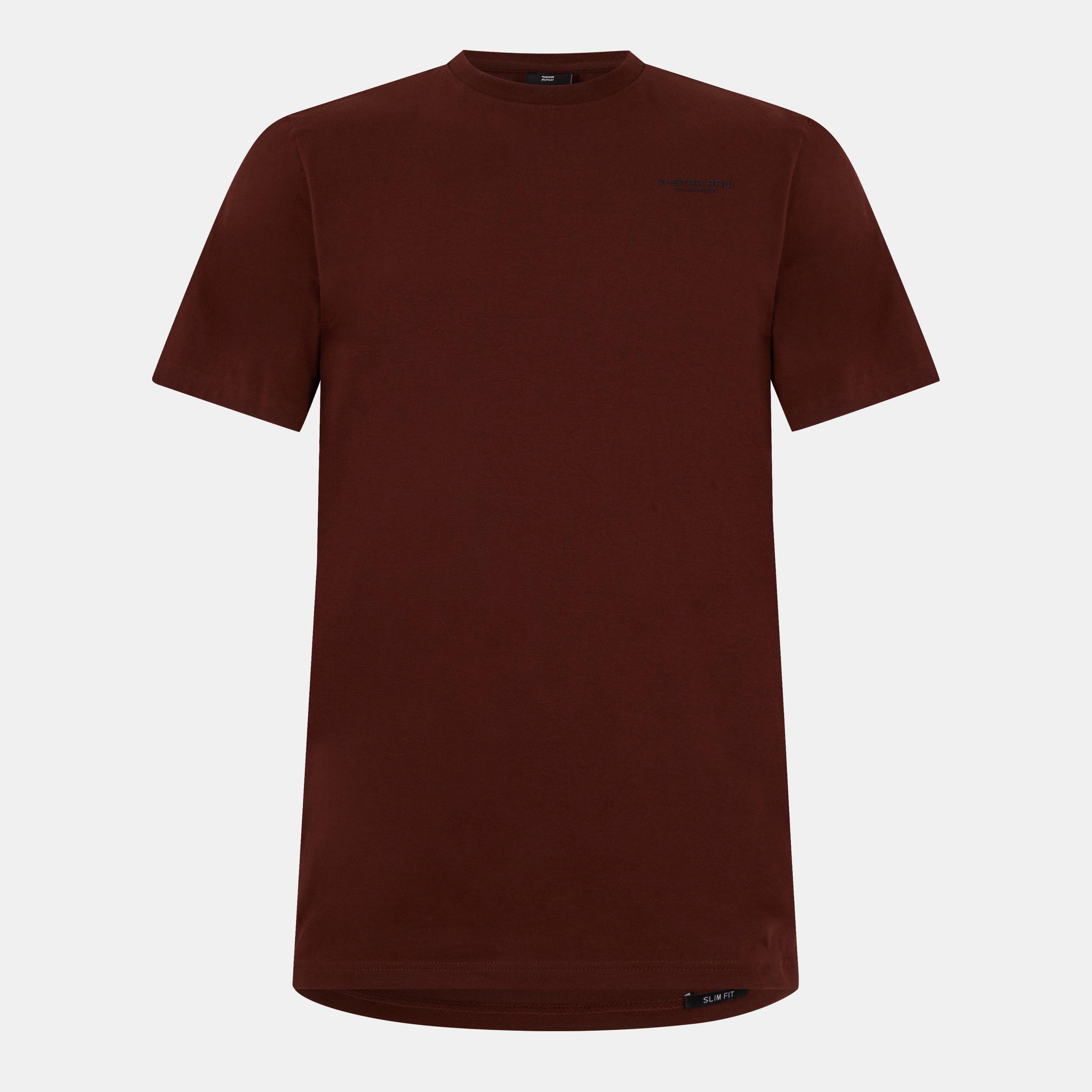 G Star Men's Slim Base T-Shirt - Dk Plum - Medium