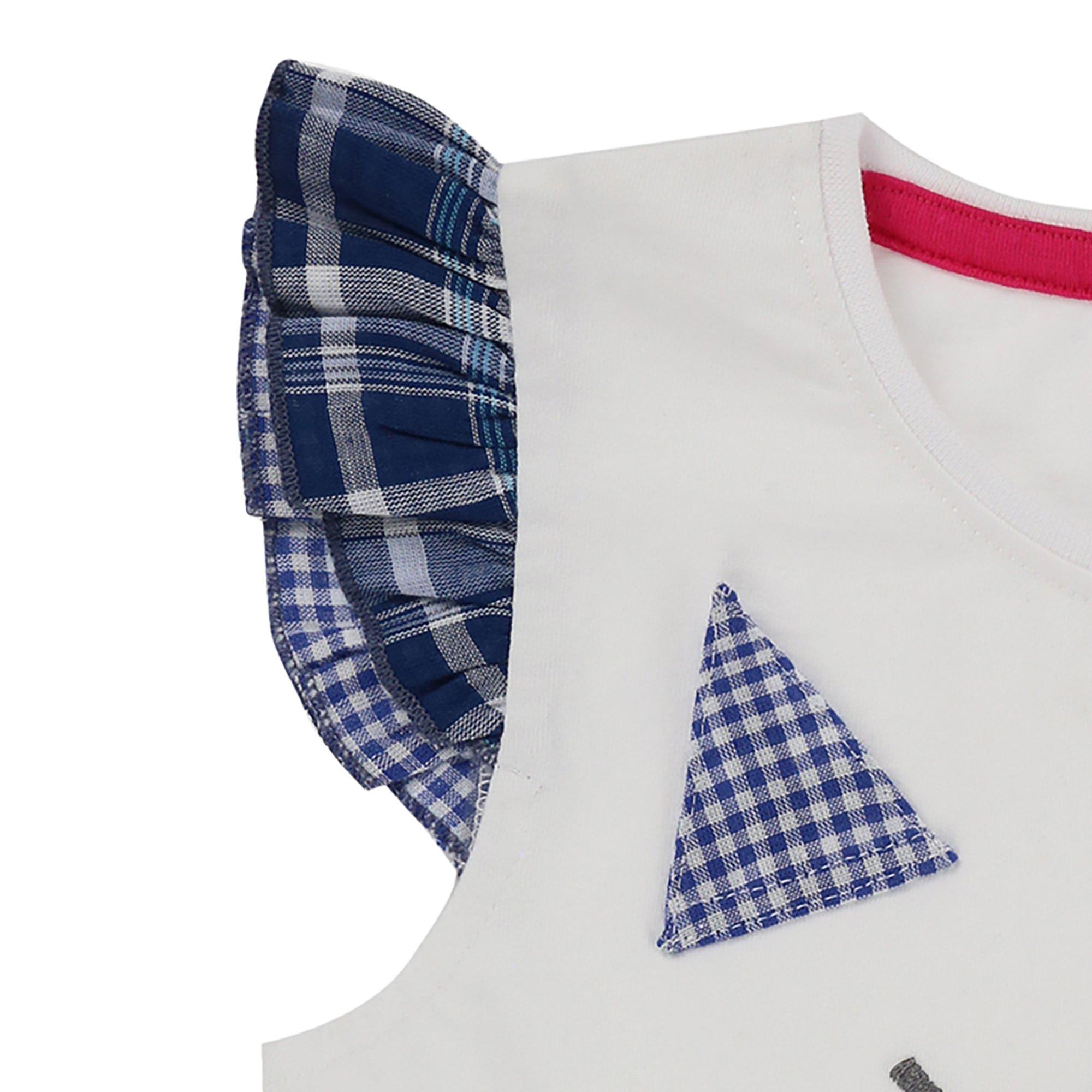 White - Lilly and Sid - Cat Face Regular Fit T-Shirt - 4