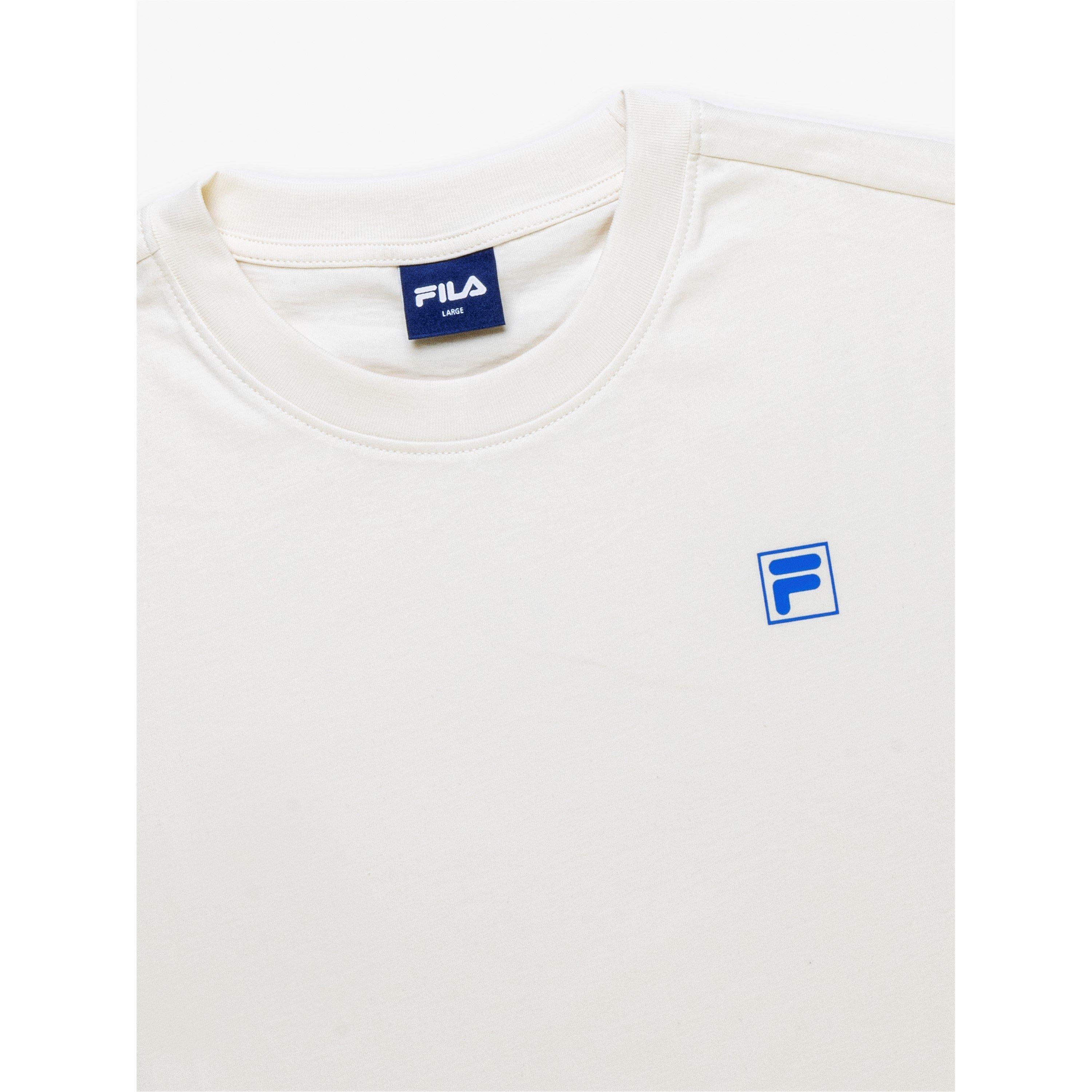 OFF WHITE - Fila - Original Regular Fit Short Sleeve T-Shirt Mens - 7