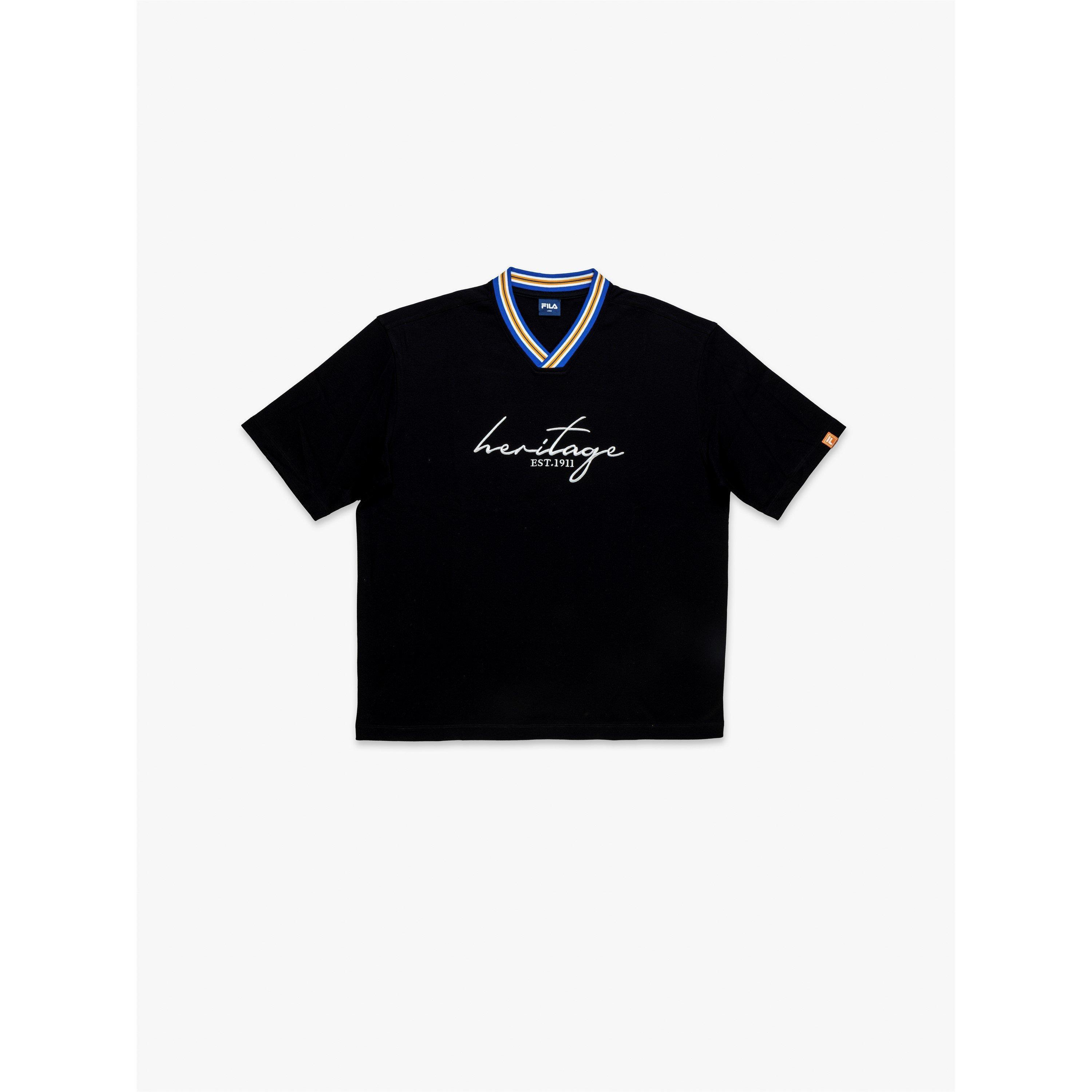 BLACK - Fila - Original Graphic T-Shirt Mens - 5