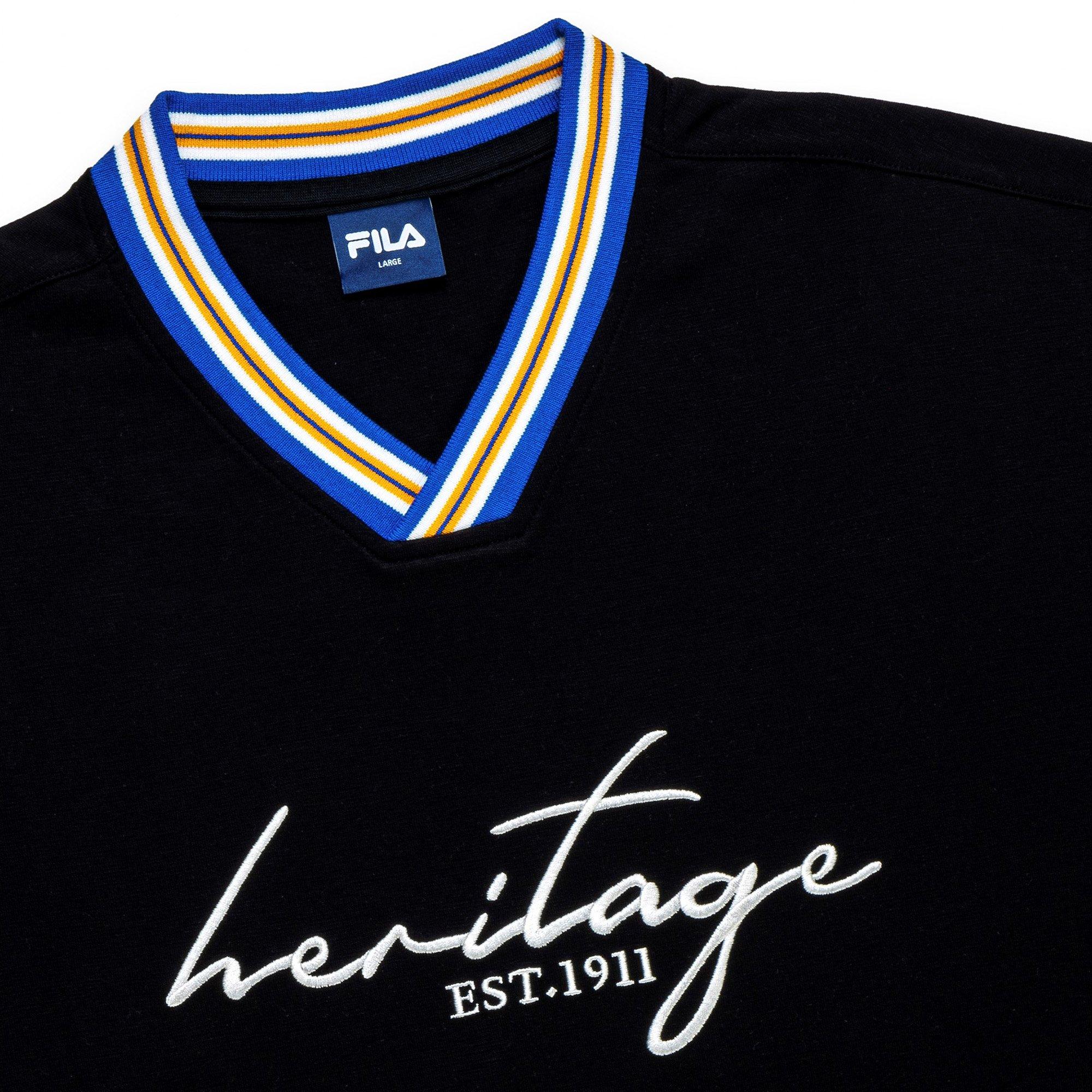 BLACK - Fila - Original Graphic T-Shirt Mens - 3