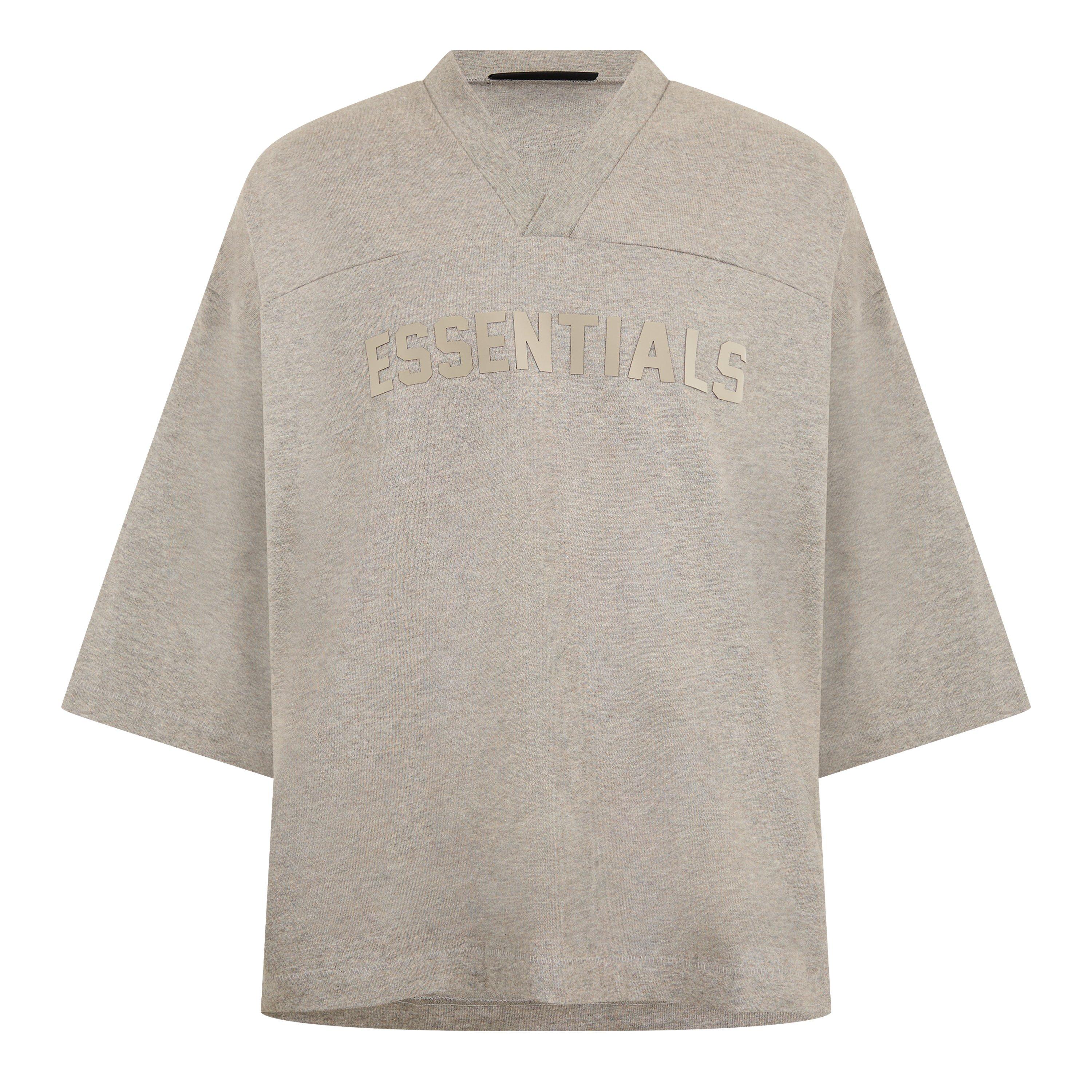 Dark Hthr Oat - Fear Of God Essentials - Men's Oversized Fit T-Shirt - 1