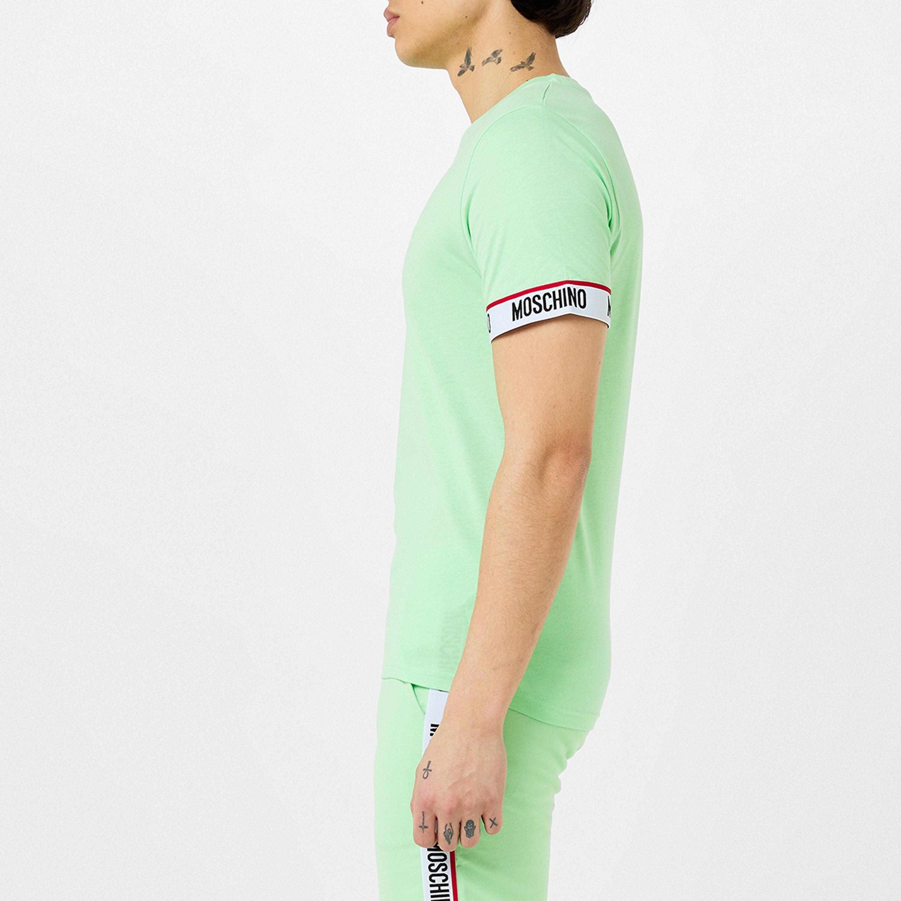 Green - Moschino - Logo Band T-Shirt - 2