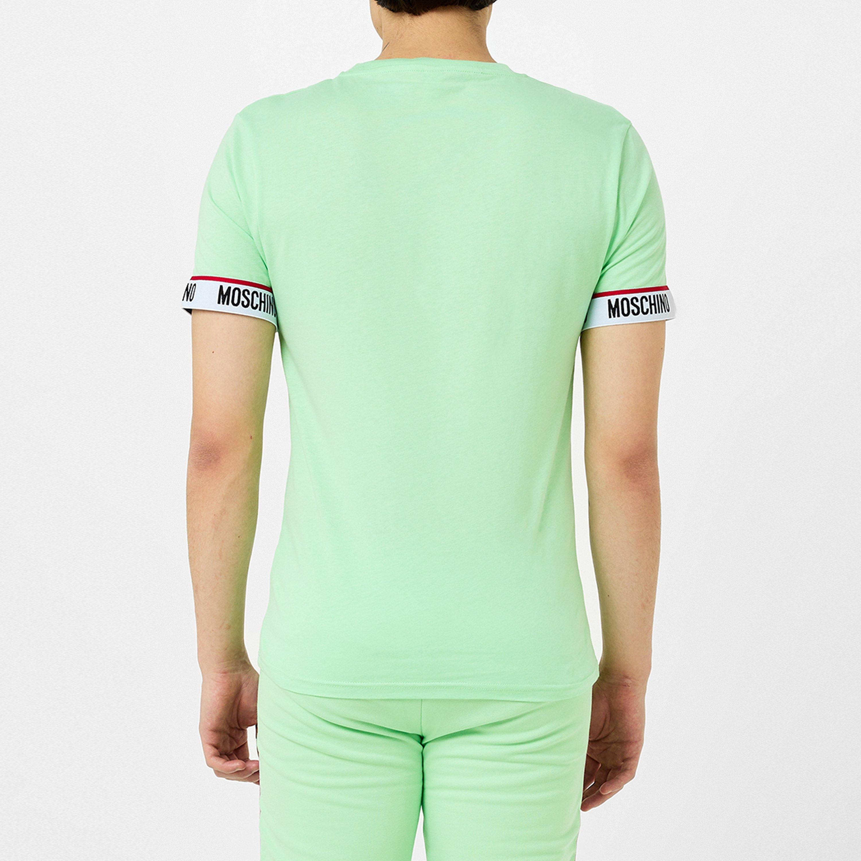 Green - Moschino - Logo Band T-Shirt - 3