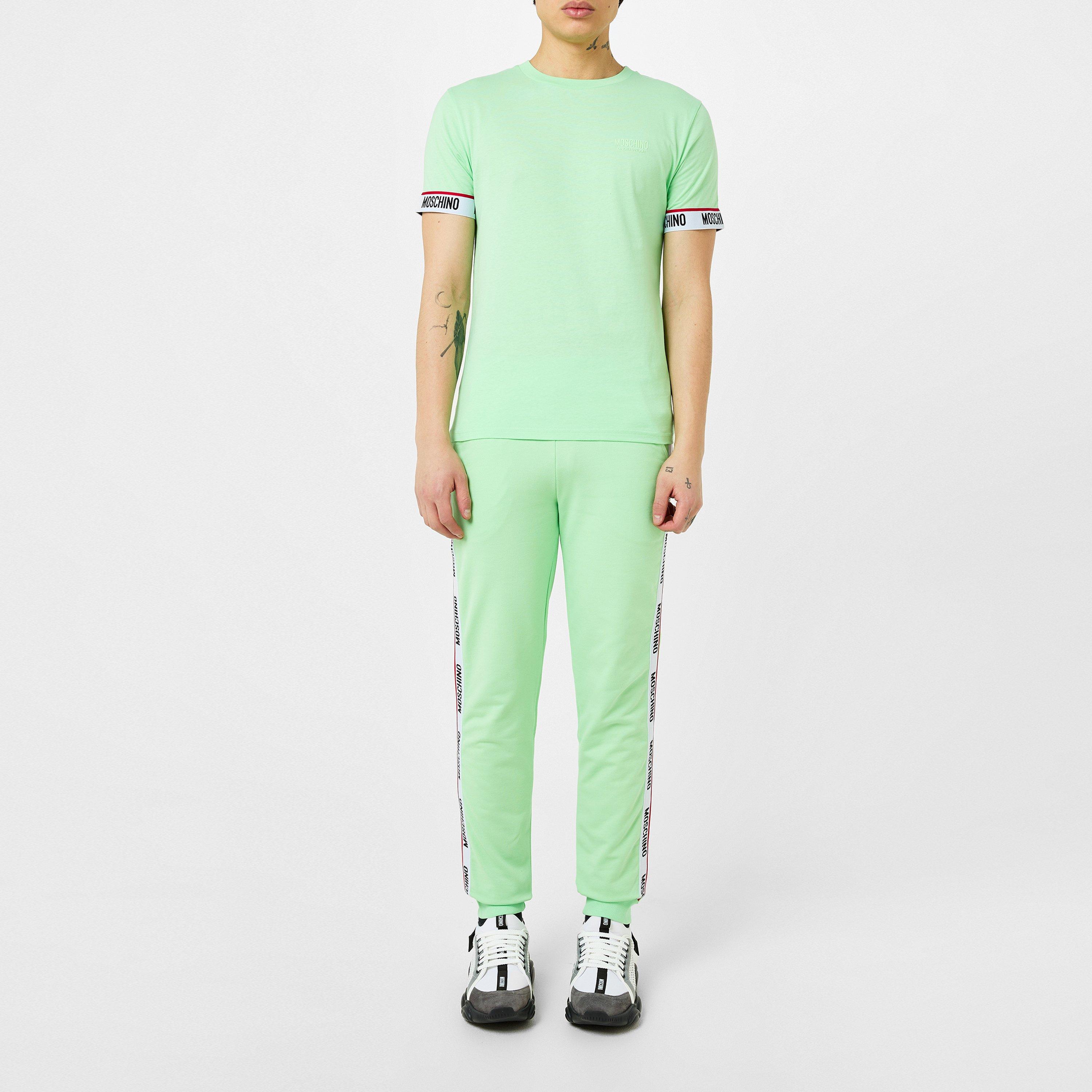 Green - Moschino - Logo Band T-Shirt - 4