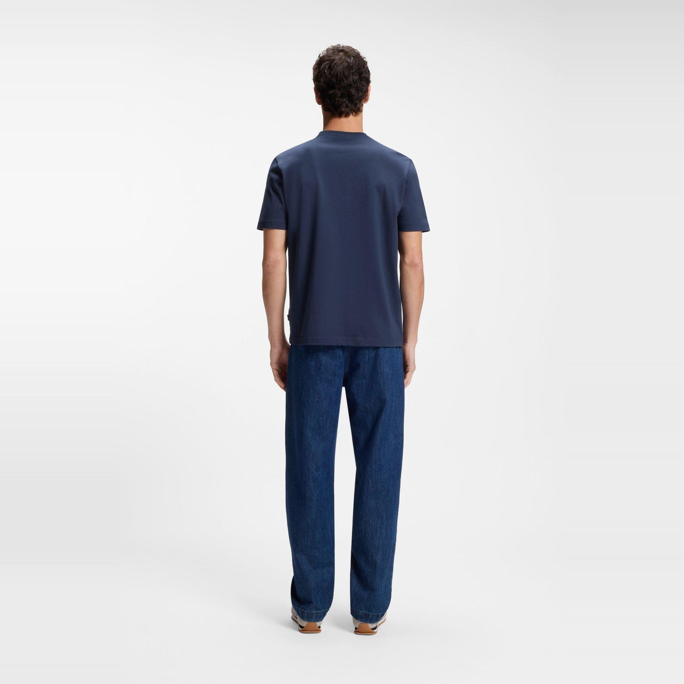 Open Blue - Boss - Men's Insignia Cotton Graphic Crew-Neck Short-Sleeve T-Shirt - 3