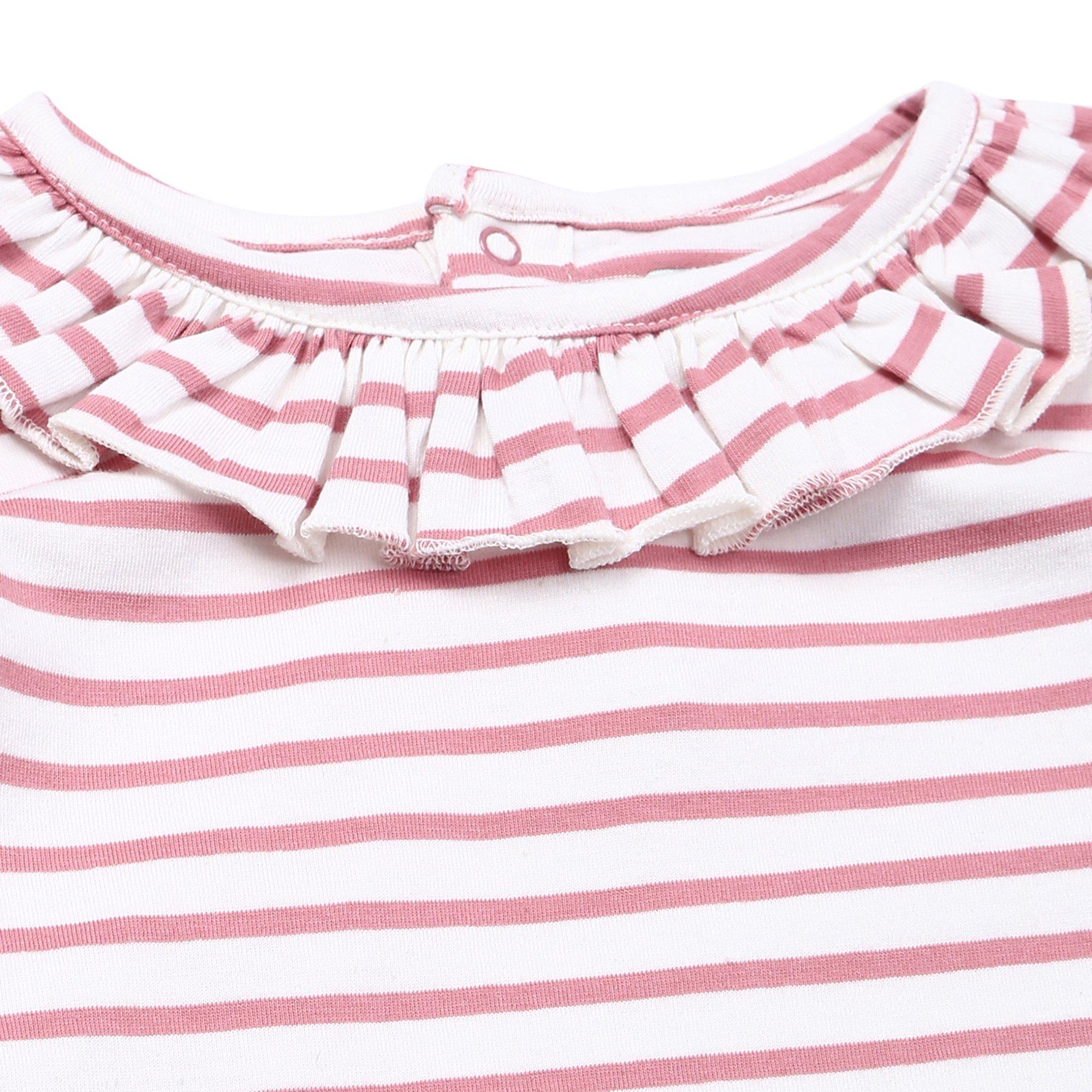 Pink - Lilly and Sid - Regular Fit Rainbow Stripe T-Shirt - 2