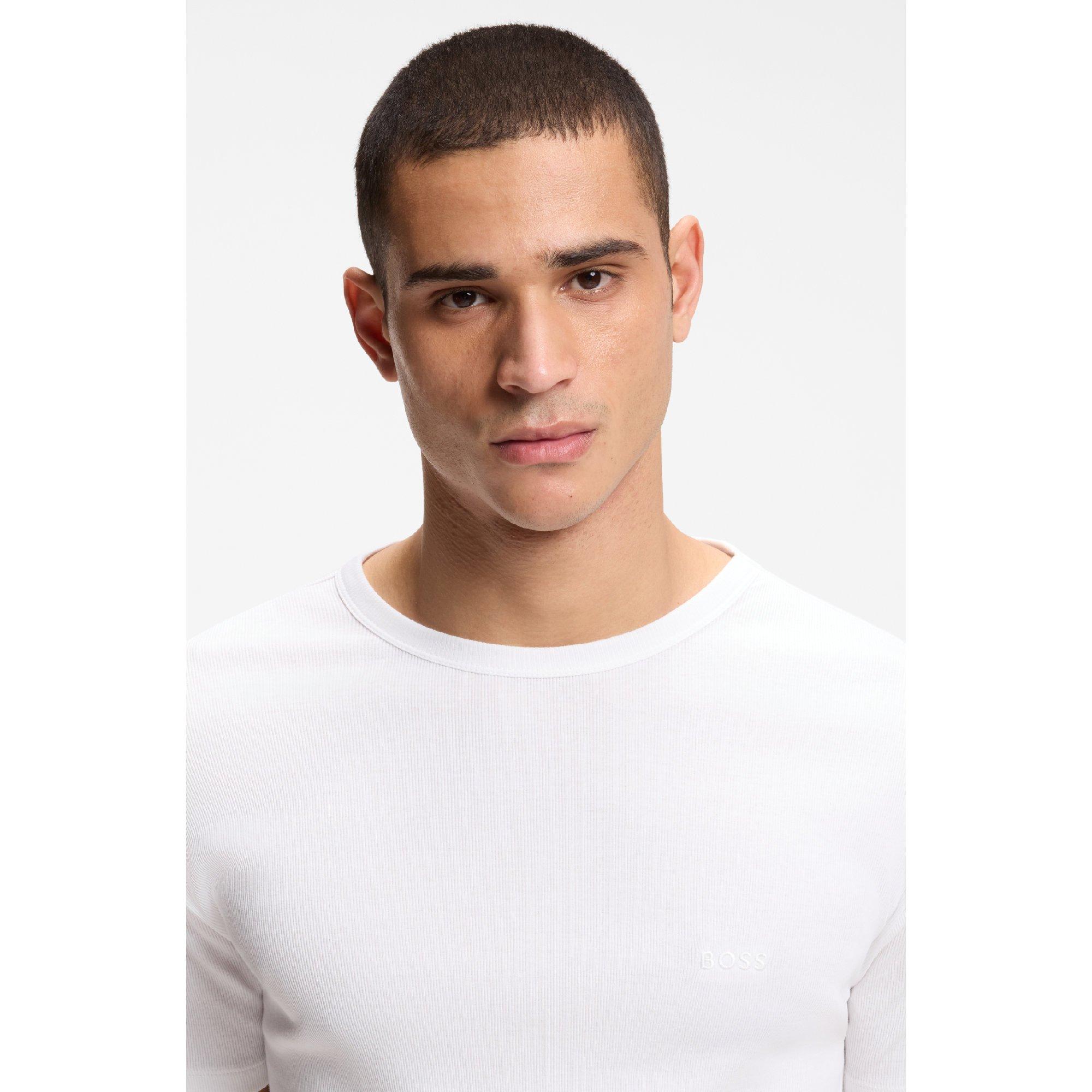 White - Hugo - Hugo TShirtRN 2P Rib Sn99 - 4