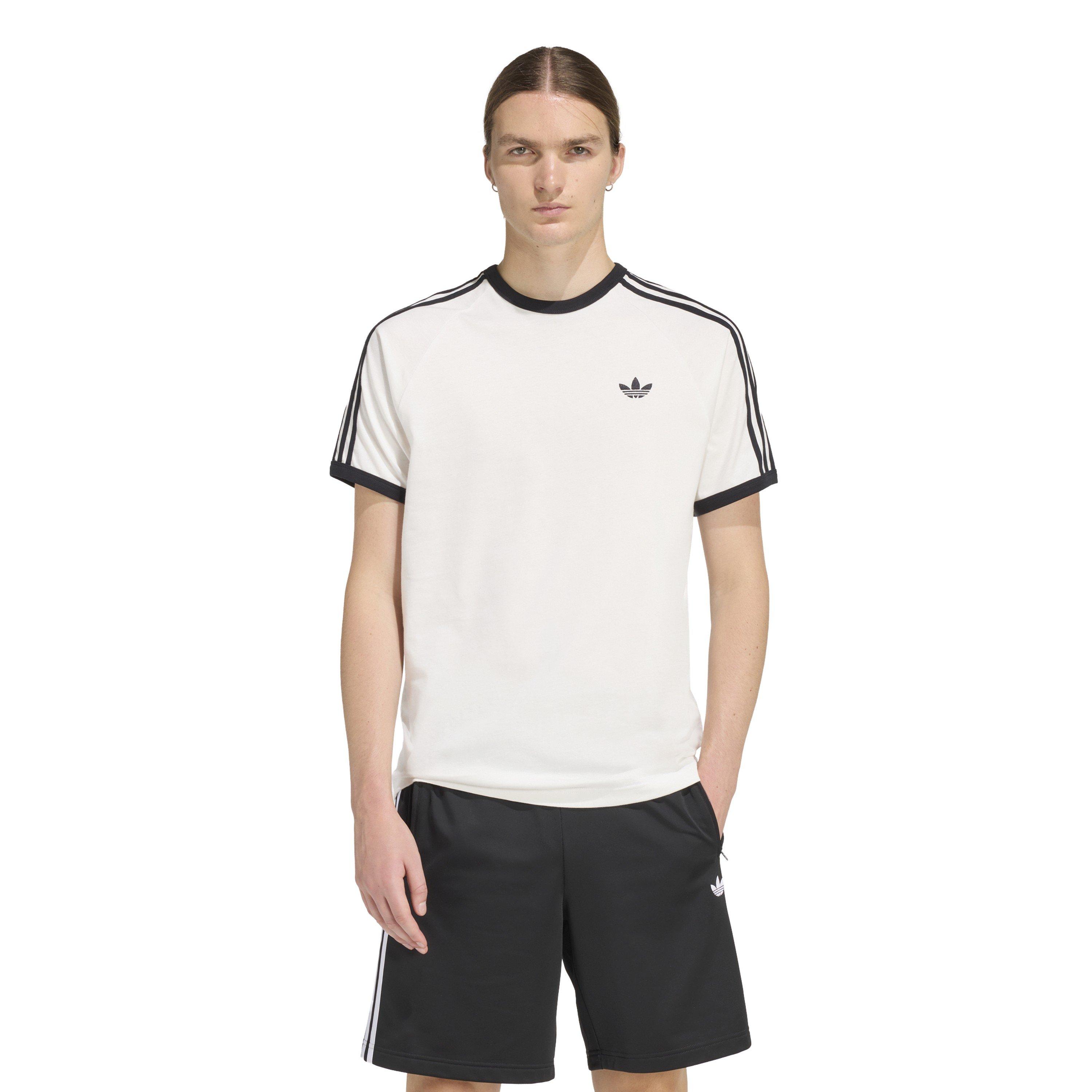 White - adidas Originals - Mens 3 Stripes T-Shirt - 2