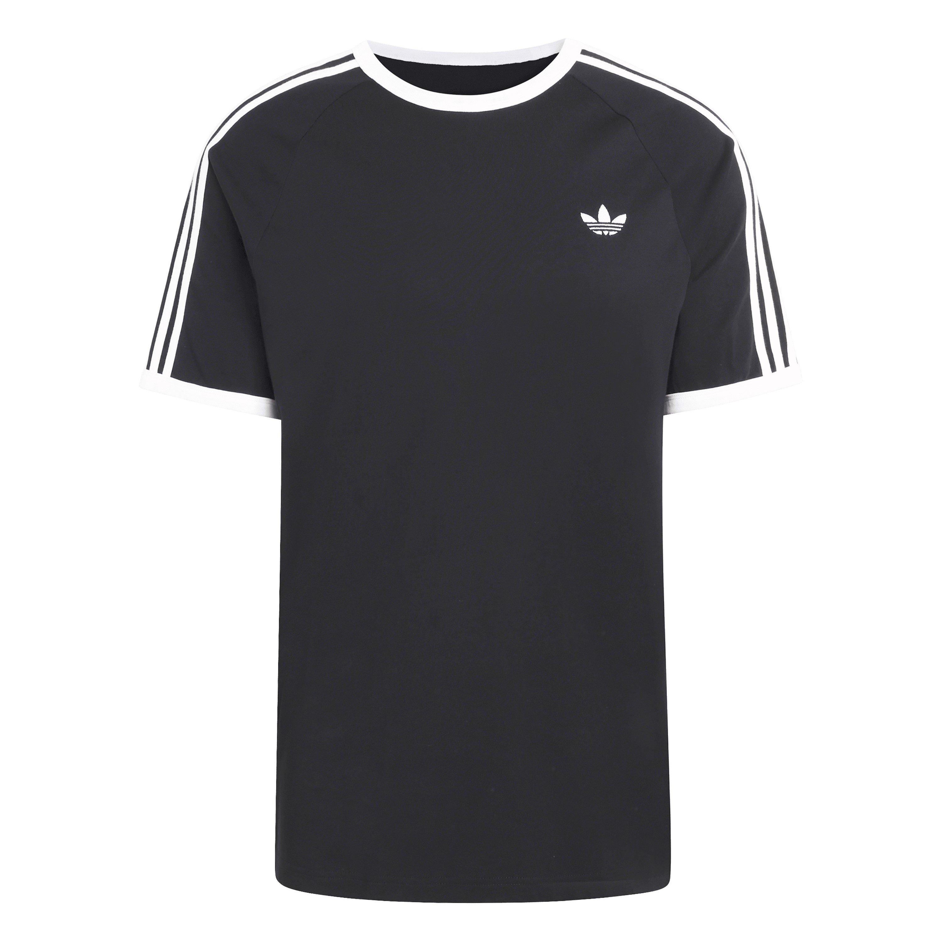 Black - adidas Originals - Mens 3 Stripes T-Shirt - 1
