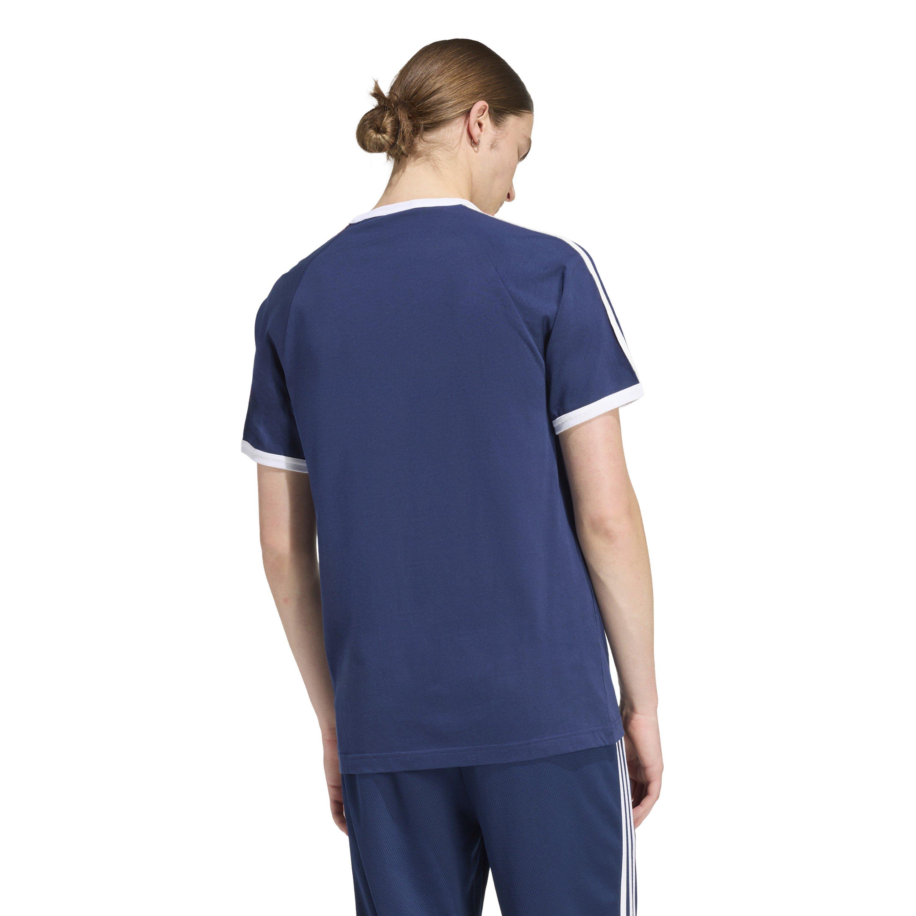 Night Indigo - adidas Originals - Mens 3 Stripes T-Shirt - 3