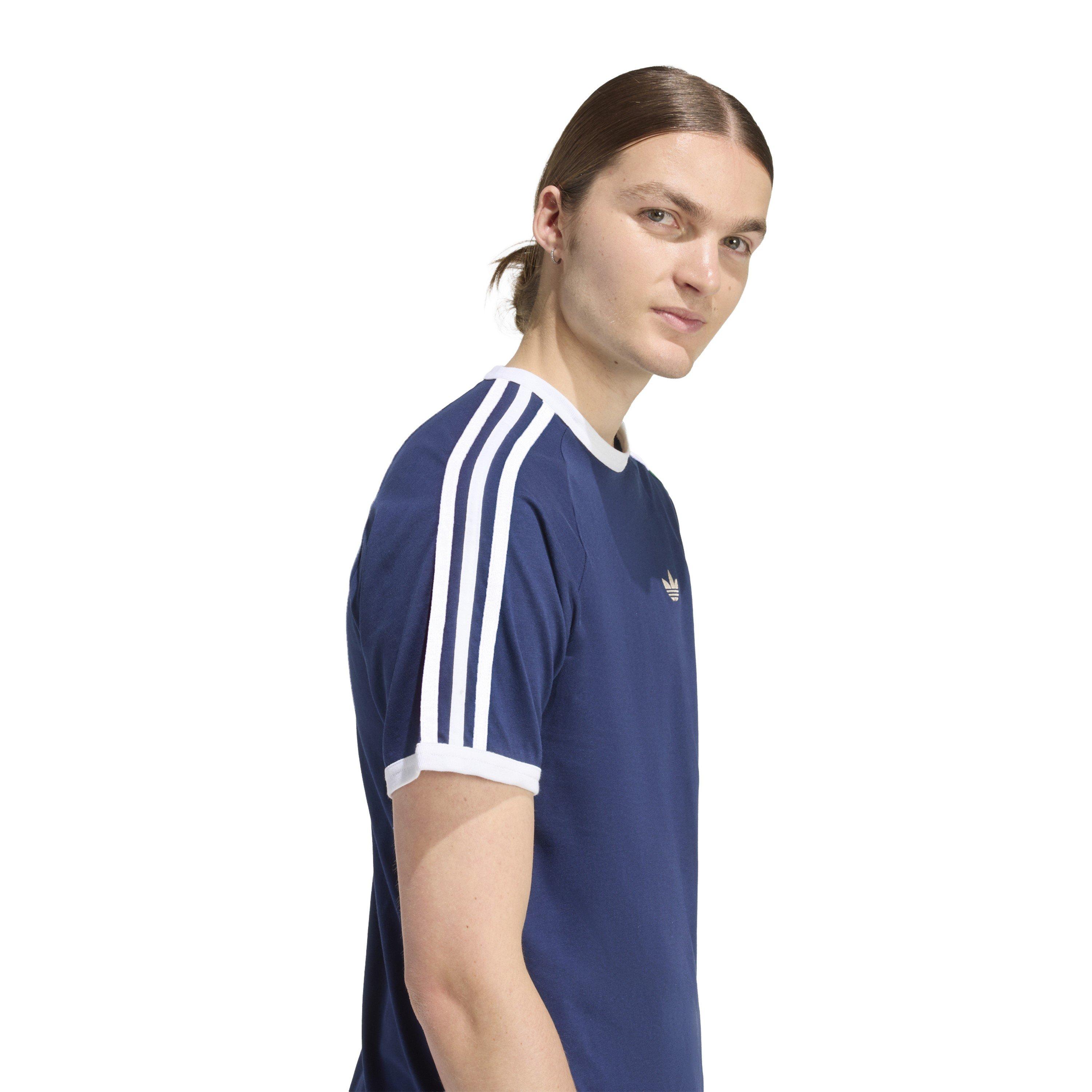 Night Indigo - adidas Originals - Mens 3 Stripes T-Shirt - 5