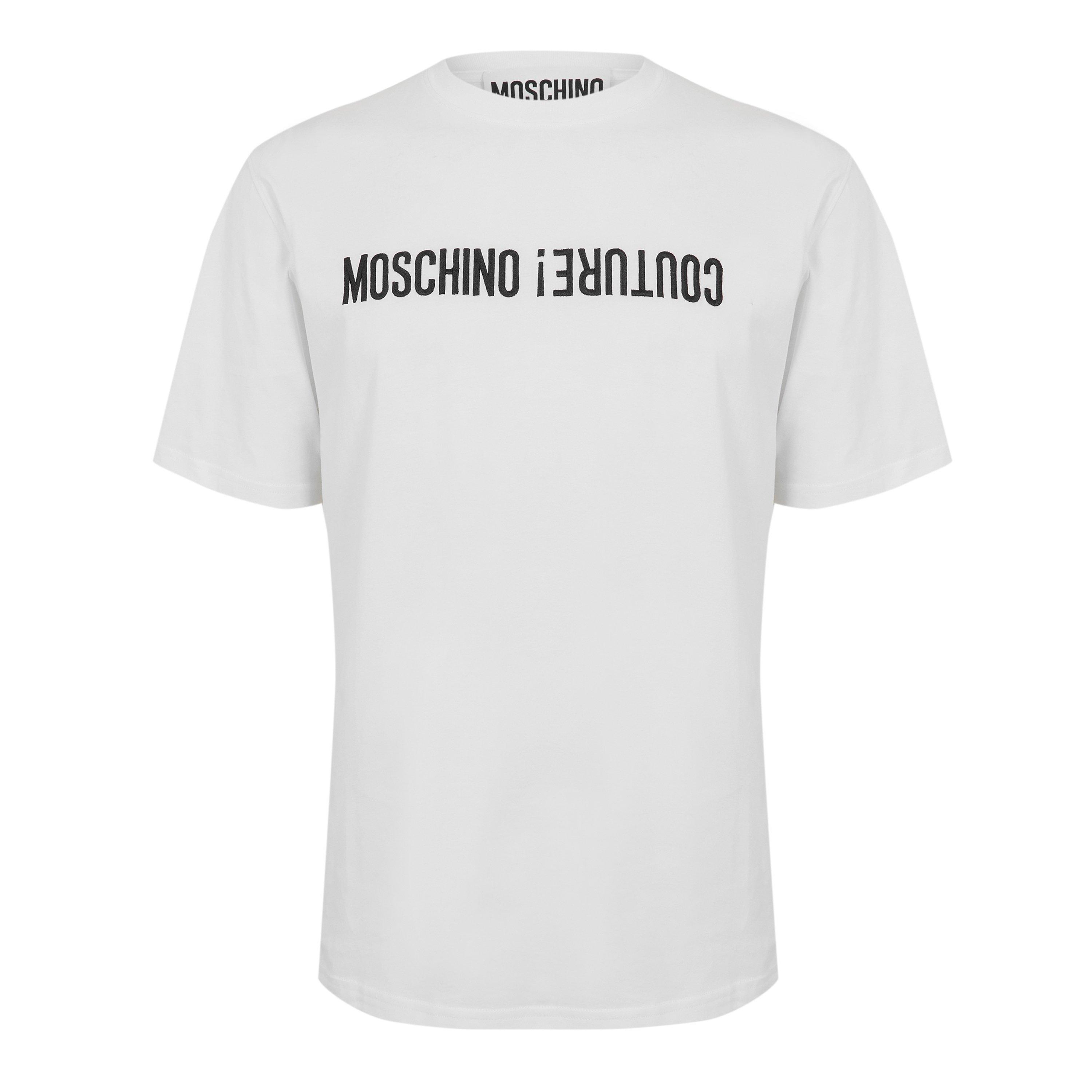 White - Moschino - Men's T-Shirt - 1