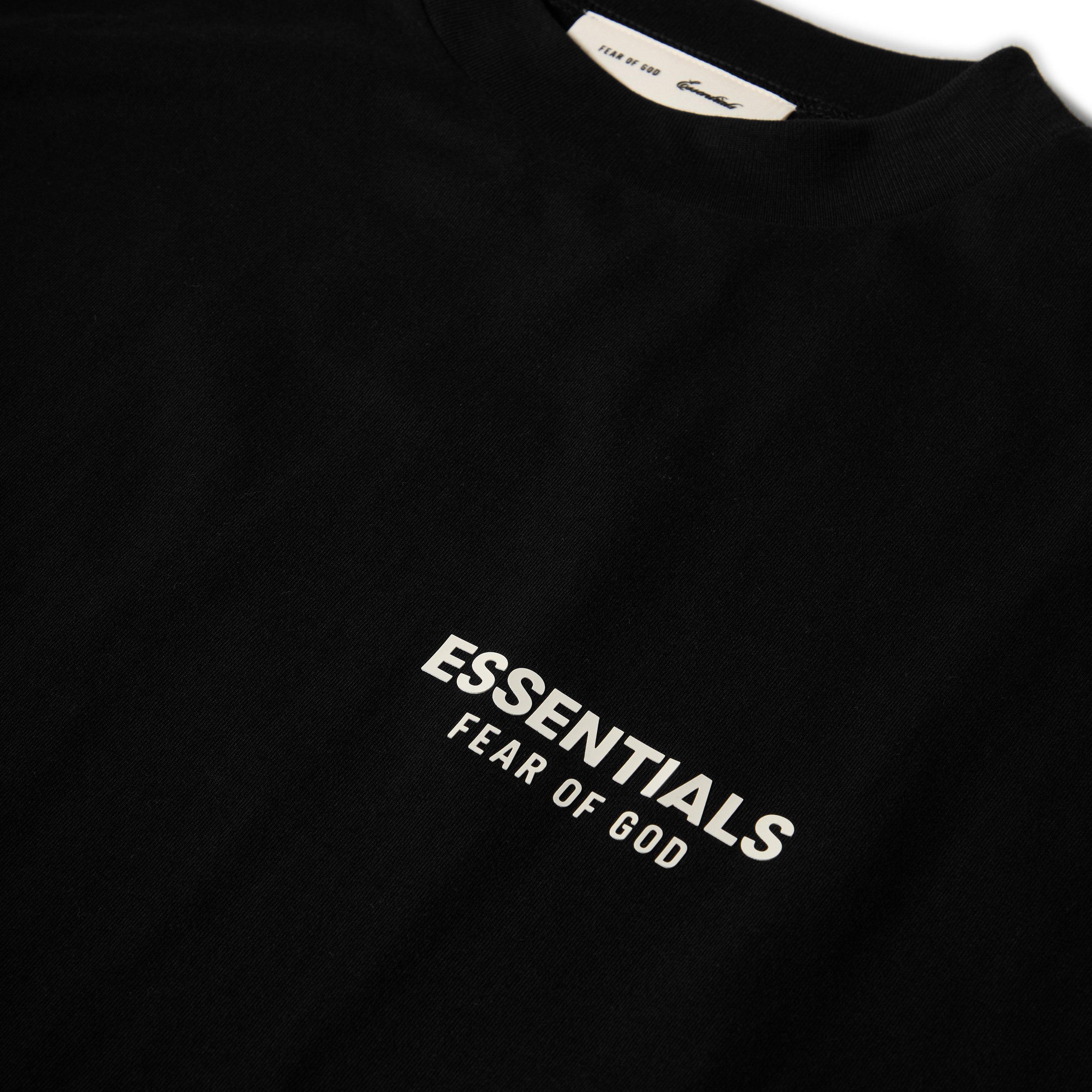 新品☆Fear of God ロゴTシャツEssentials 黒・サイズS 【公式通販】