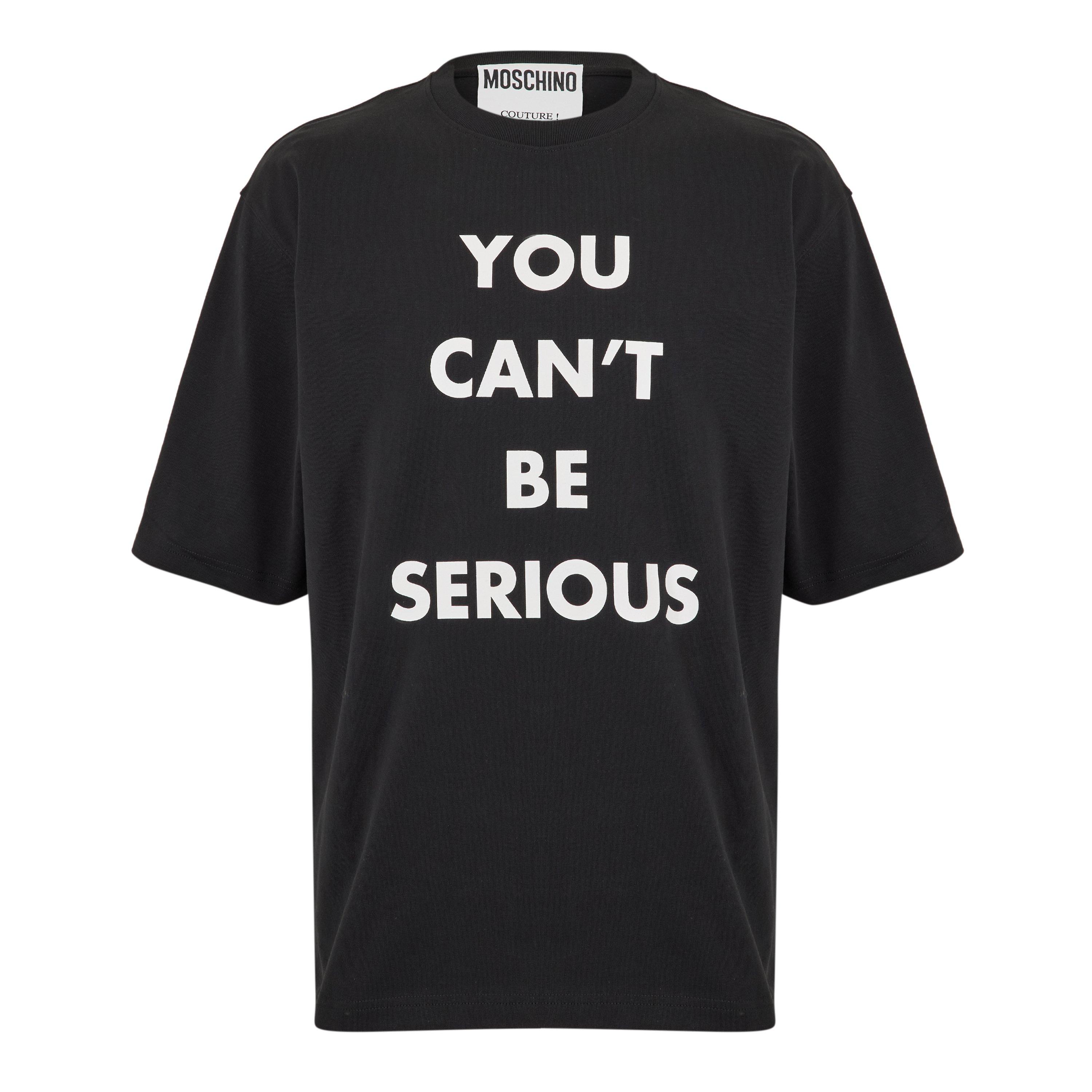 Black - Moschino - Moschino Reg Fit Tee Sn99 - 1