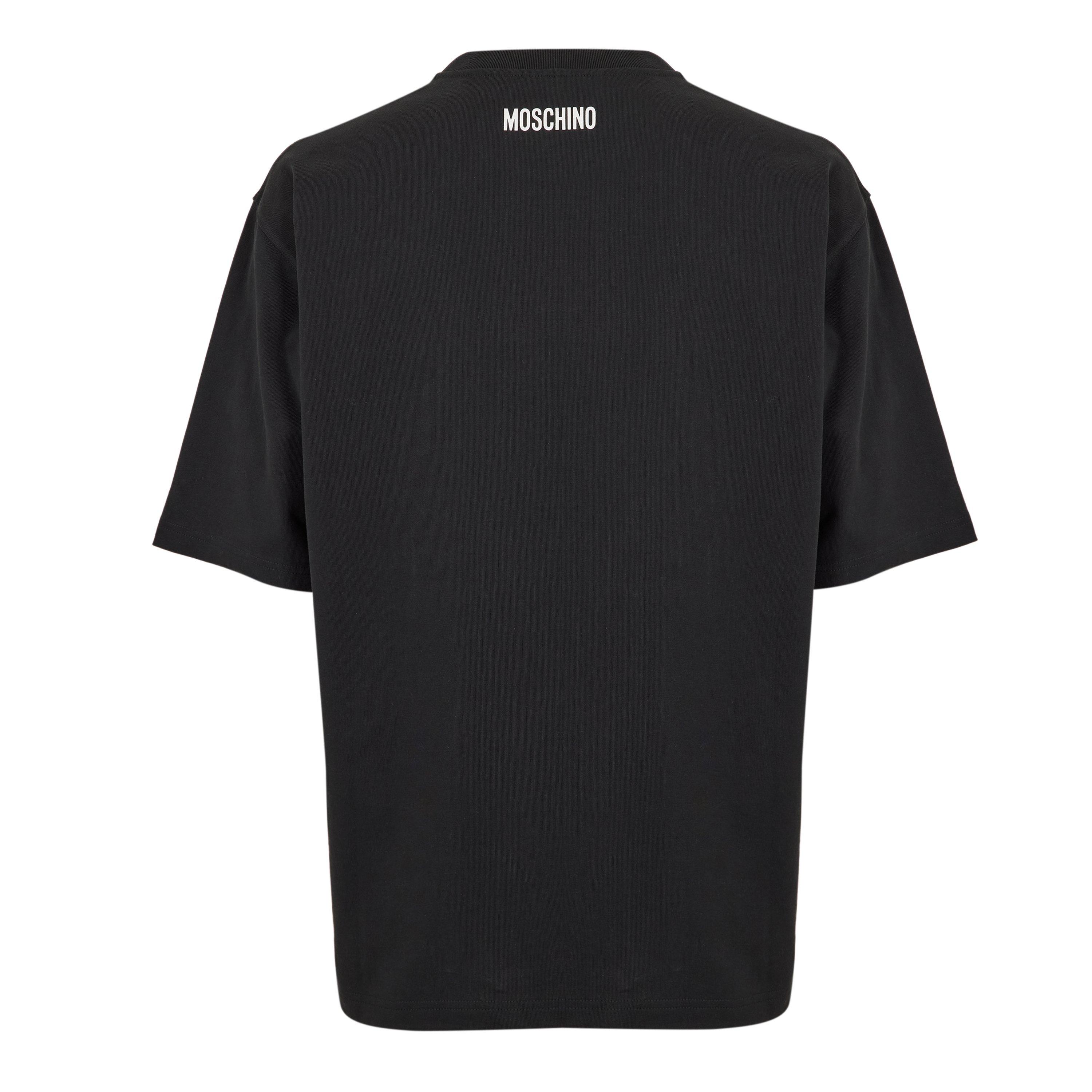 Black - Moschino - Moschino Reg Fit Tee Sn99 - 2