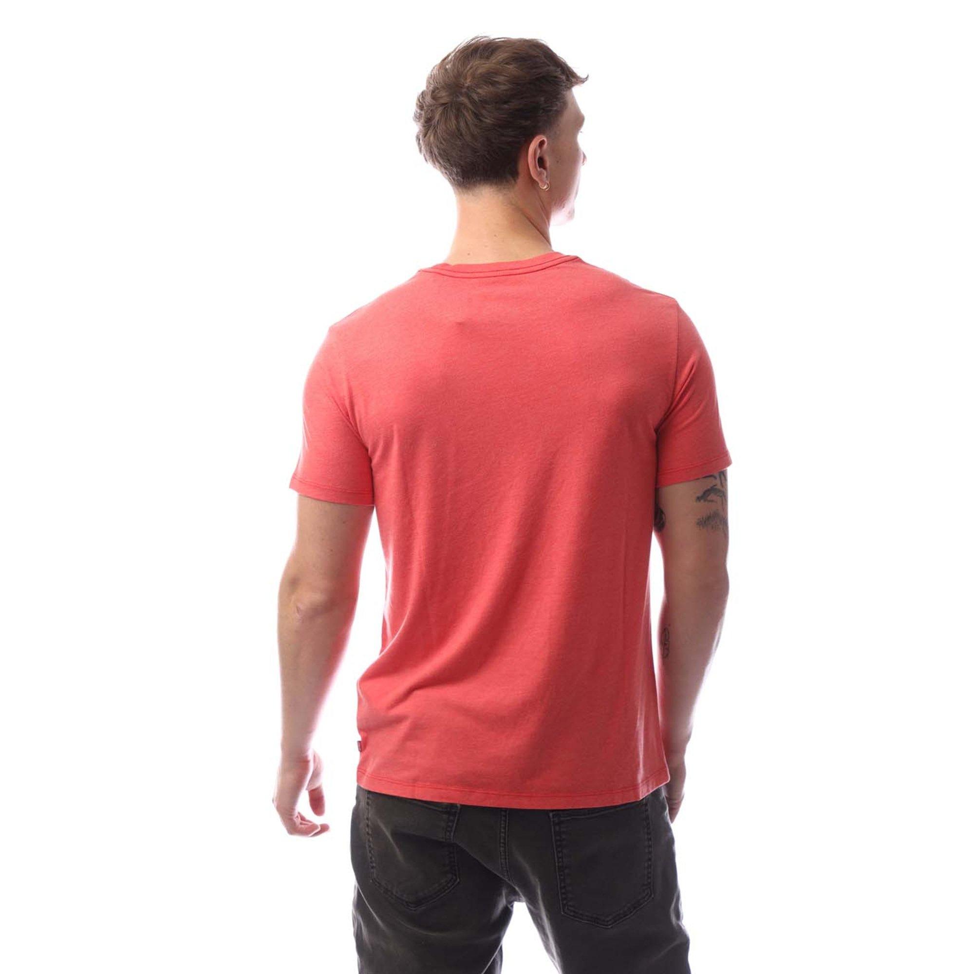 Bw Script Red - Levis - Men's Regular Fit Graphic Crew Neck T-Shirt - 2