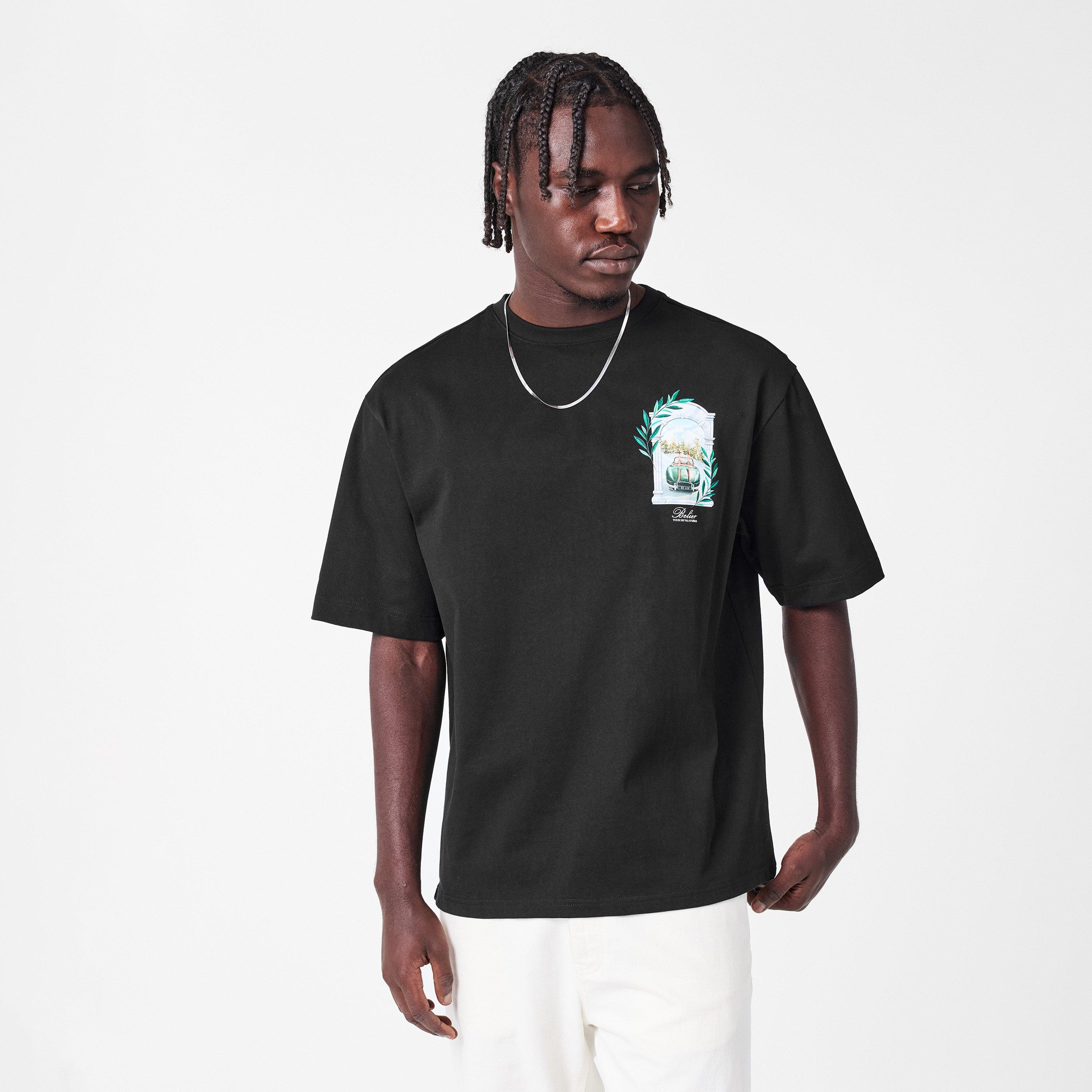 Black - BELIER - Men's Valdisere Regular Fit T-Shirt - 3