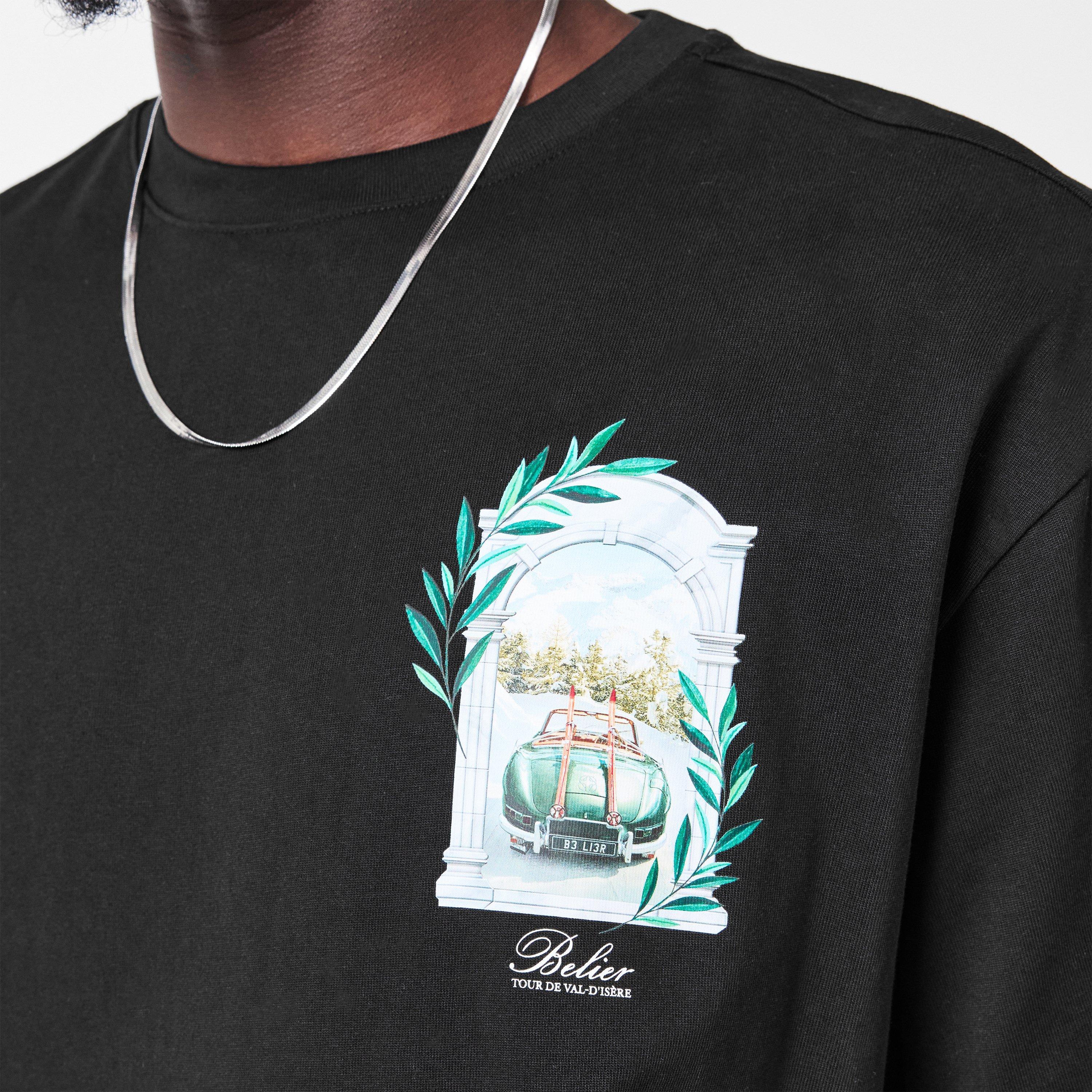 Black - BELIER - Men's Valdisere Regular Fit T-Shirt - 5