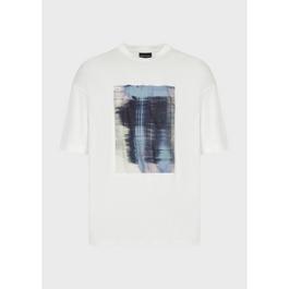 Emporio Armani Watercolour Print T-Shirt
