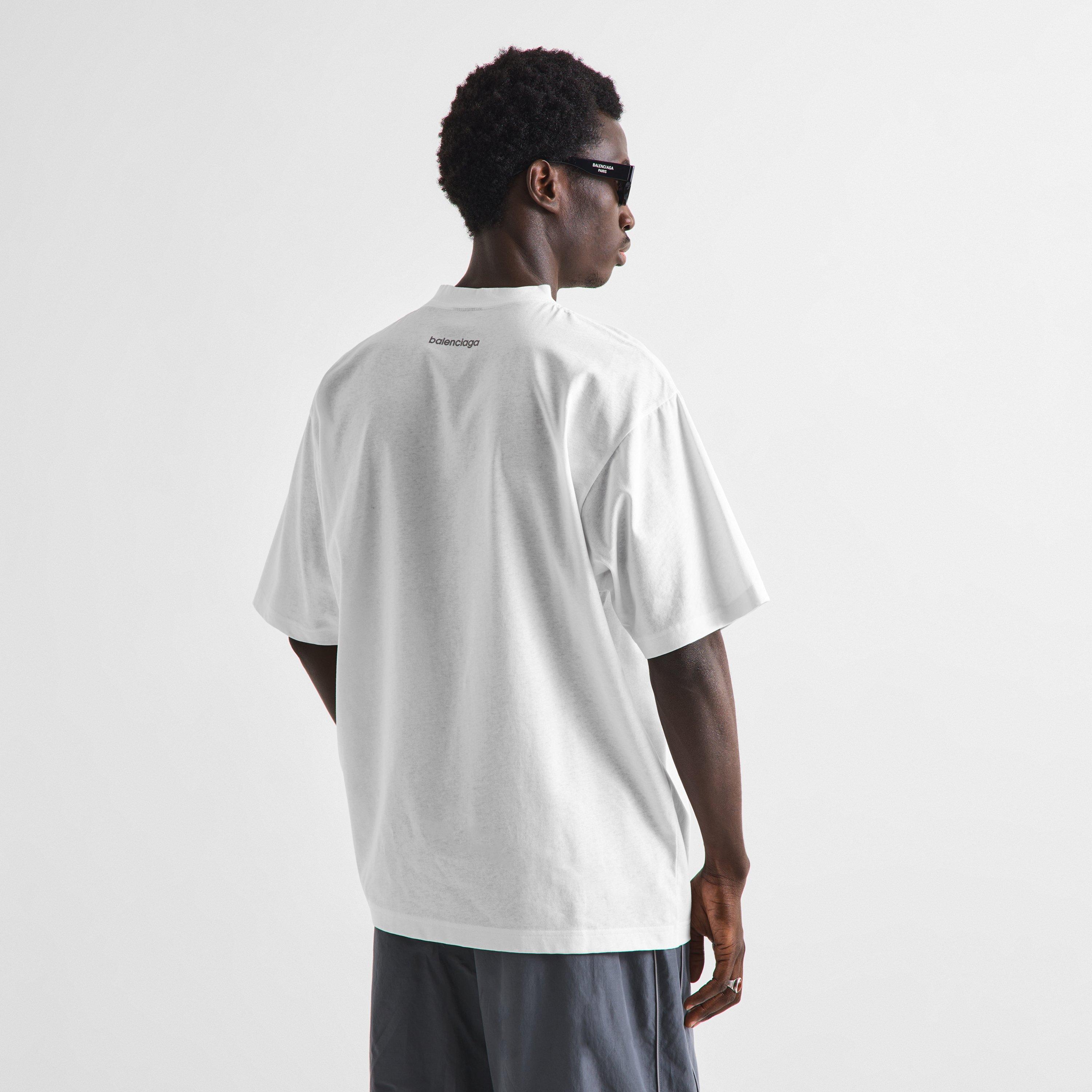 White - Balenciaga - Bal Sports Tee Sn64 - 4
