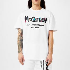 Alexander McQueen Graffiti Logo T Shirt