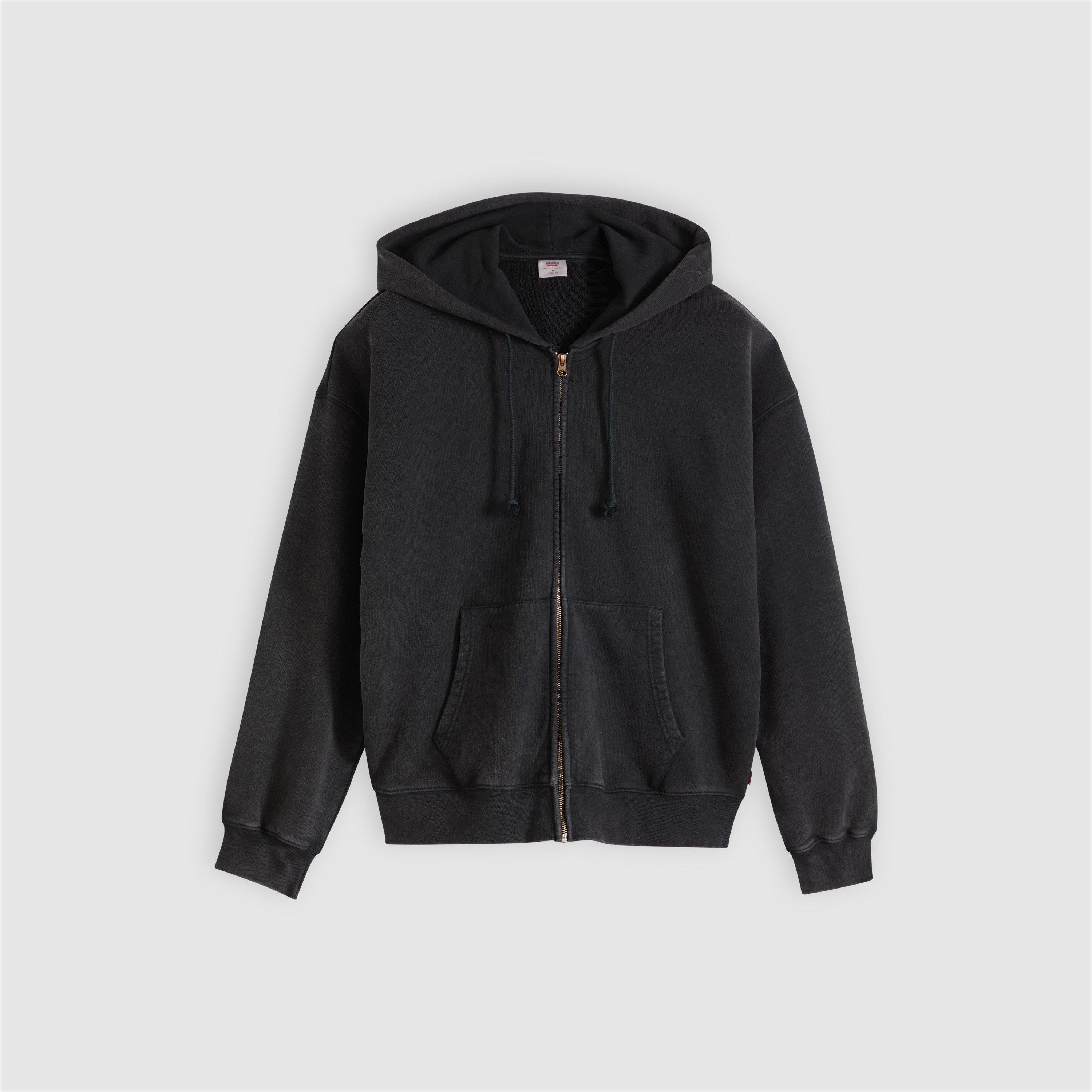 Levis Hayes Boxy FZ Hoodie - Black - XL