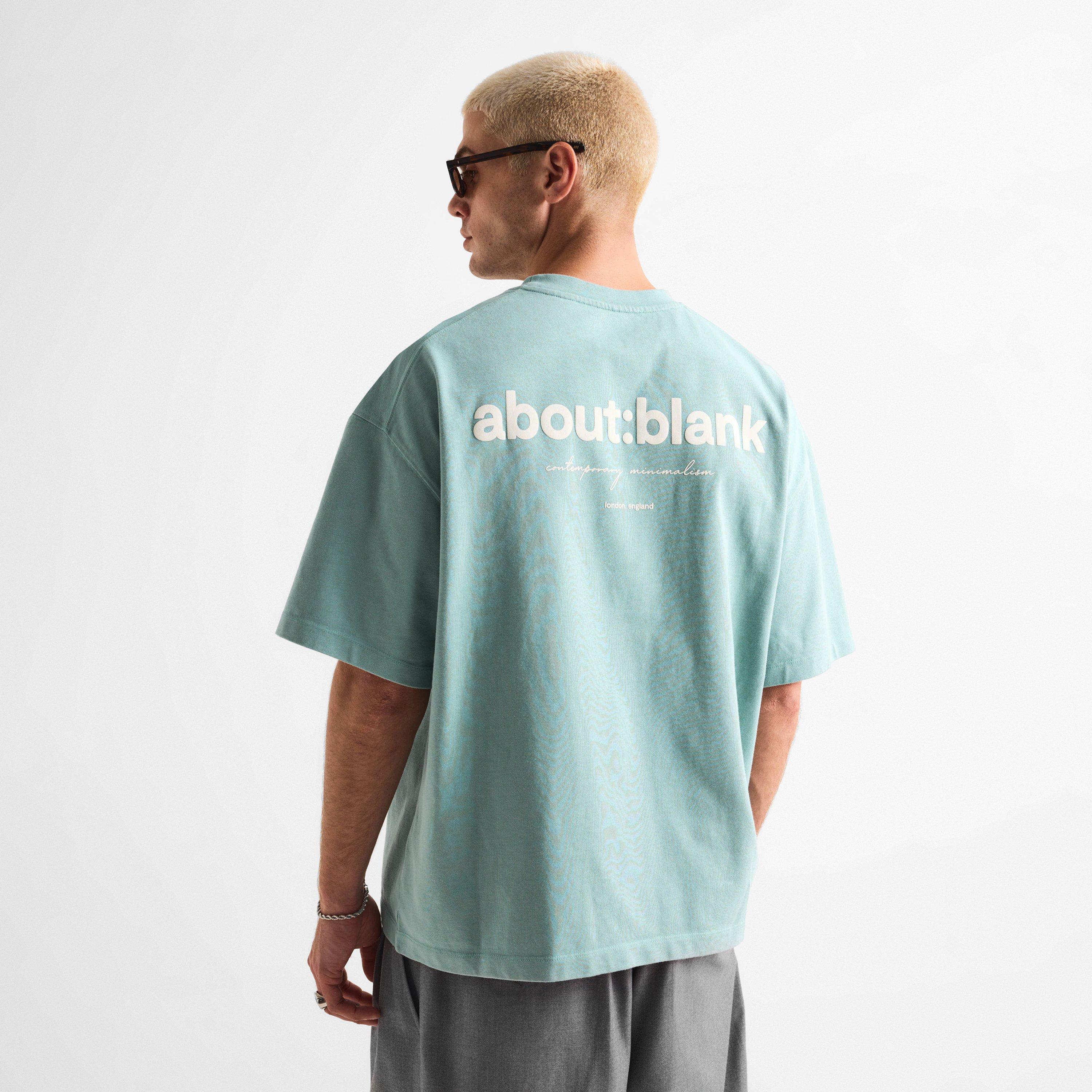 Blue/Ecru - about:blank - Mens Box T-Shirt - 4