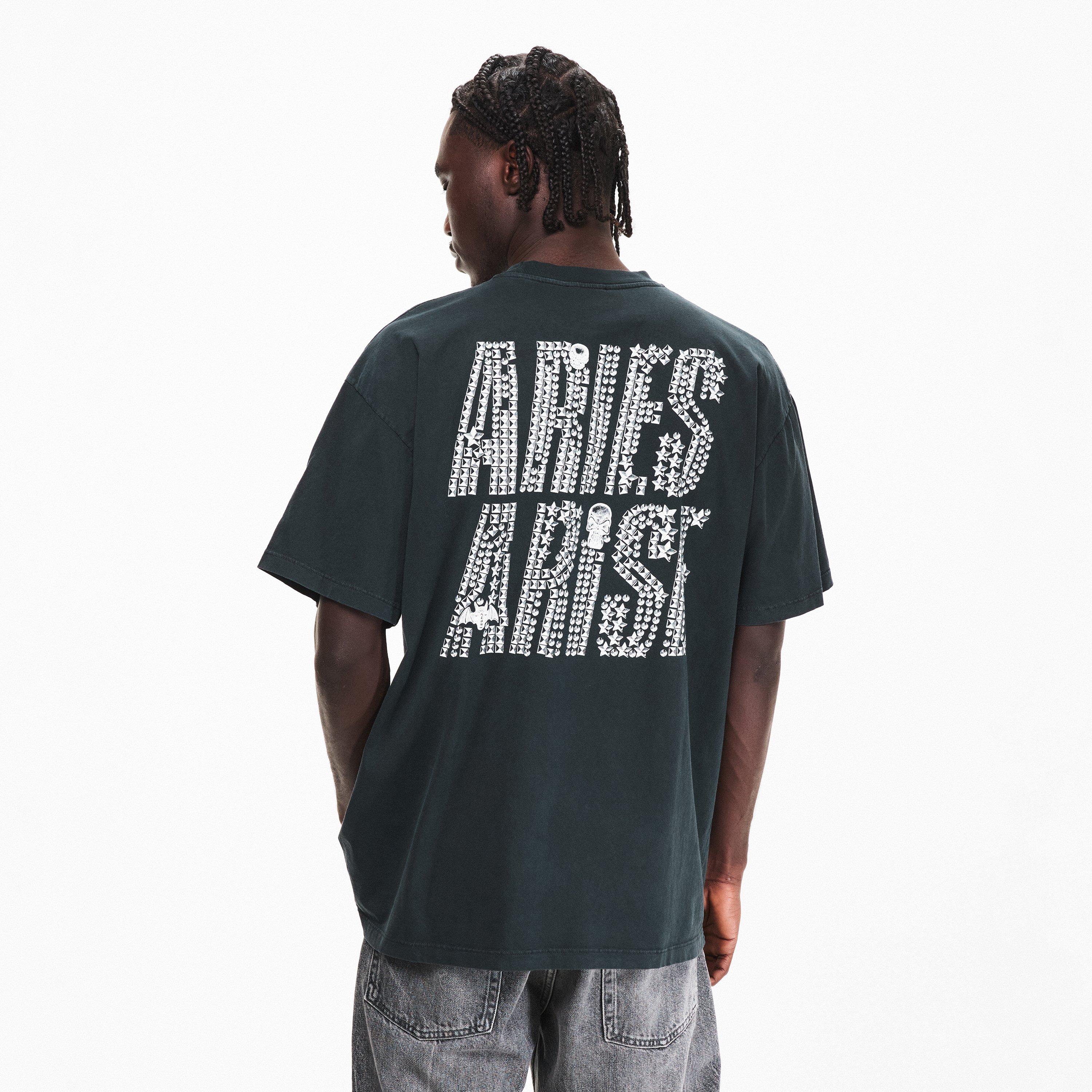 Black - Aries - Men's Studmeg T-Shirt - 4