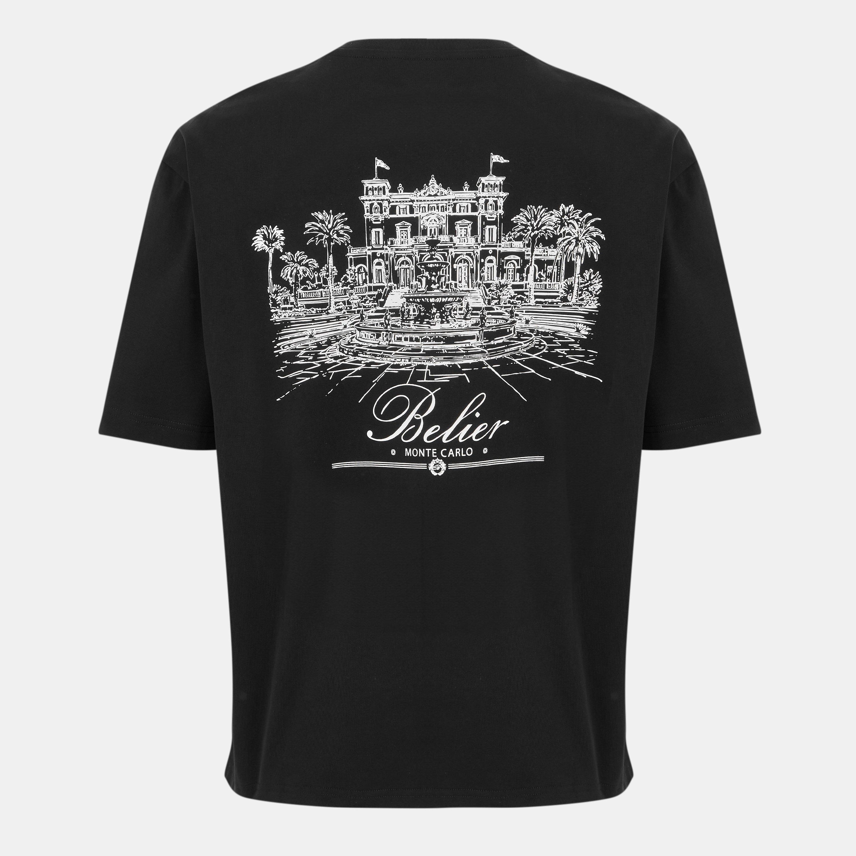 Black - BELIER - Men's Monte Carlo Regular Fit T-Shirt - 2