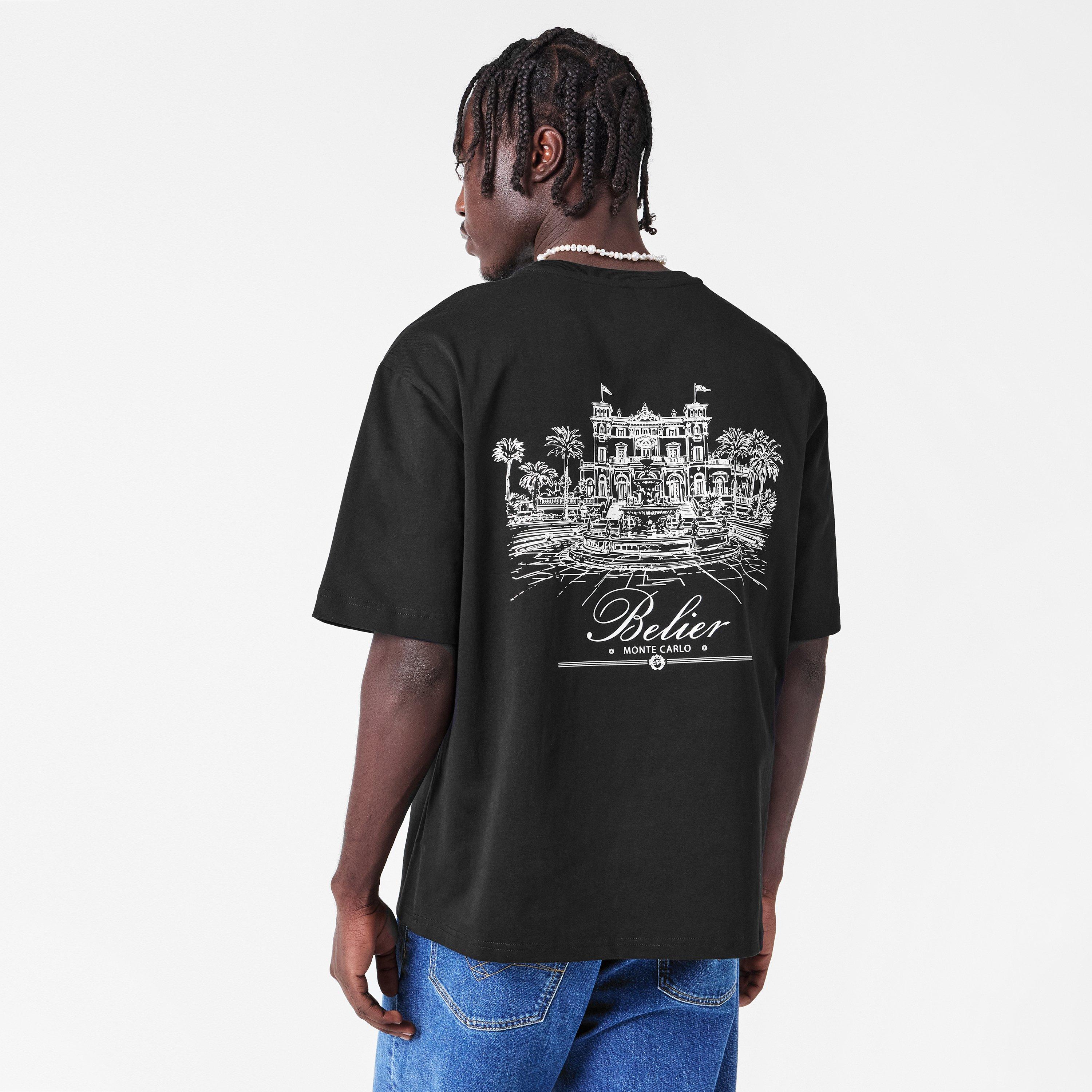 Black - BELIER - Men's Monte Carlo Regular Fit T-Shirt - 4