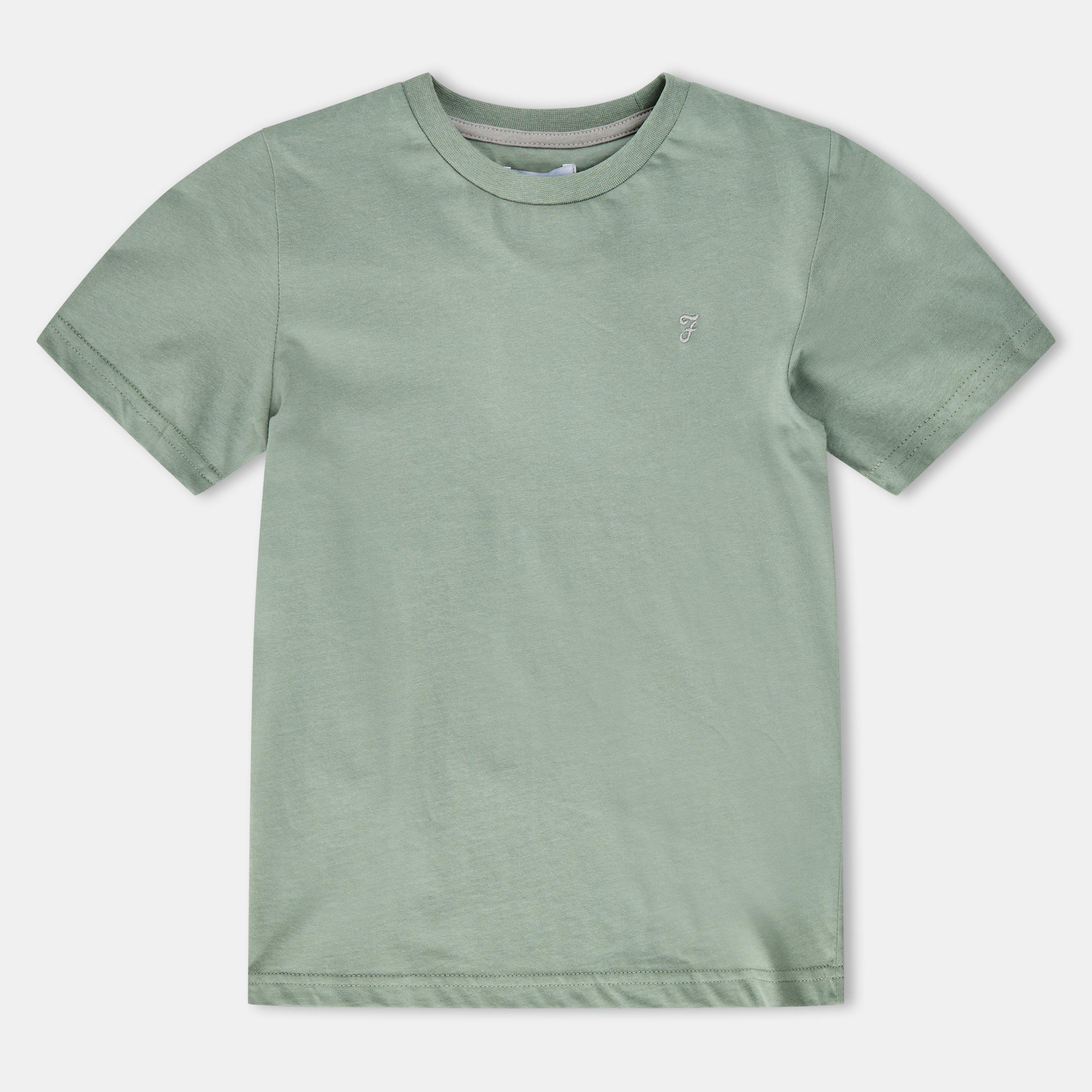 Green - Farah - Unisex Kids' Denny Short Sleeve T-Shirt - 1