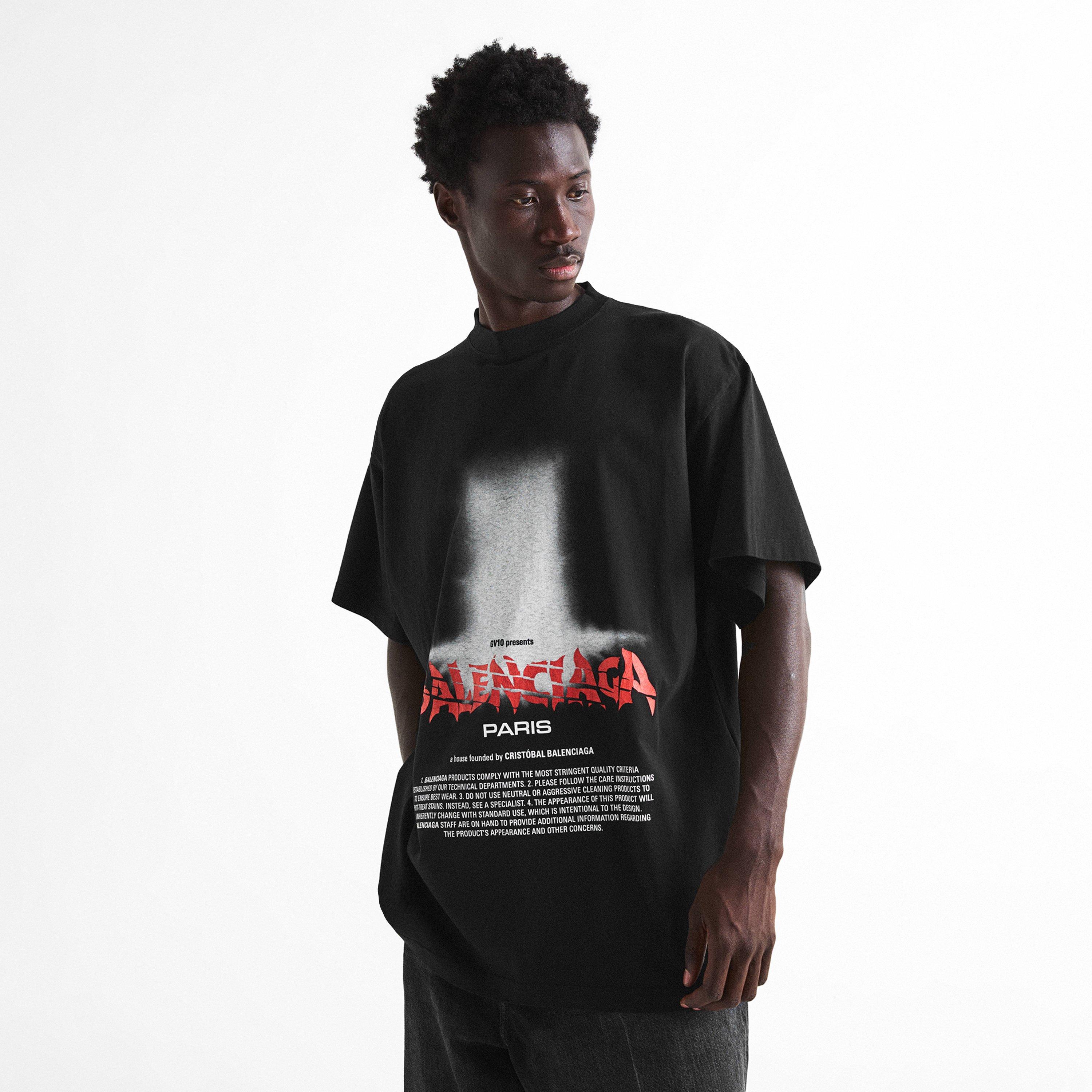 Black - Balenciaga - Bal Sticker Tee Sn64 - 3