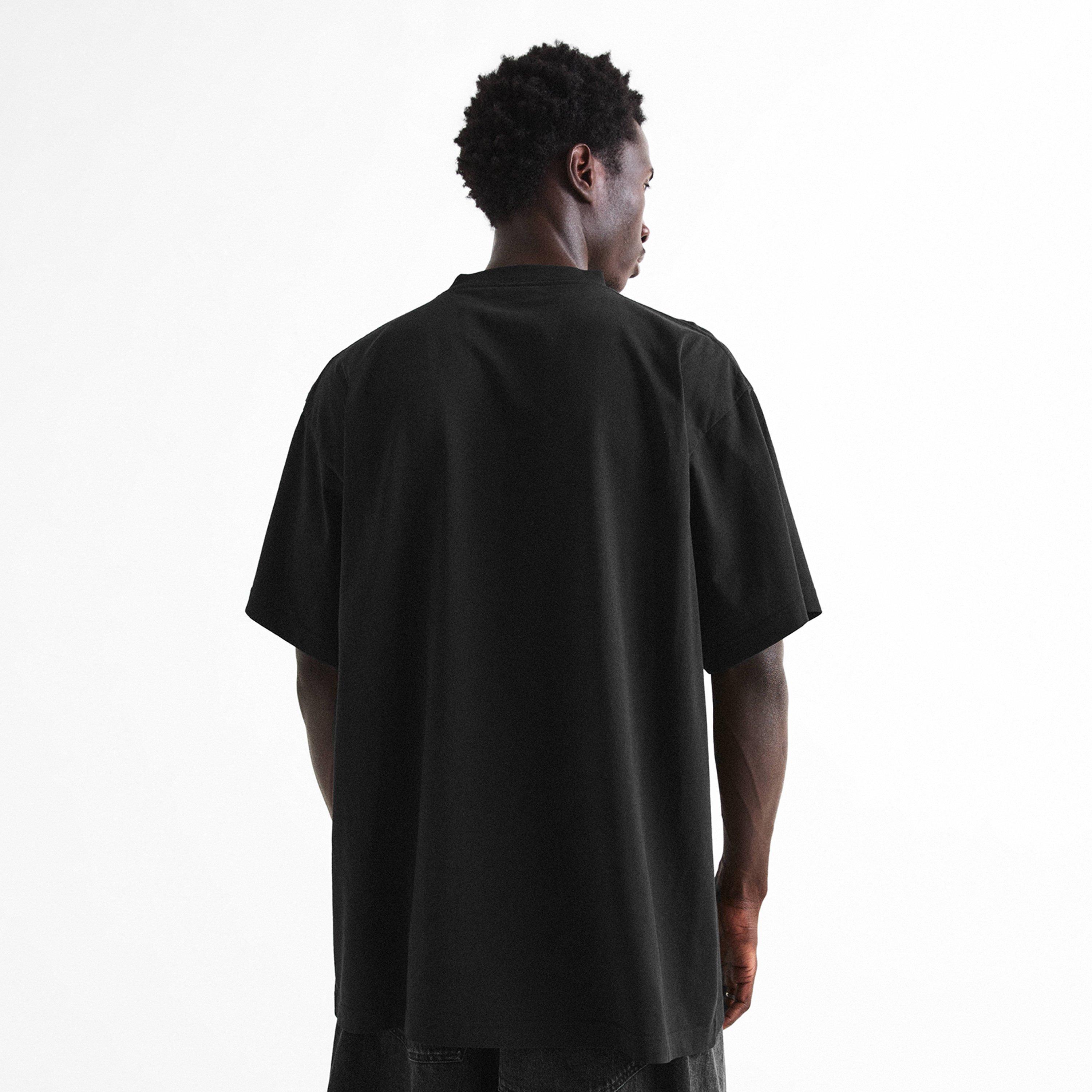Black - Balenciaga - Bal Sticker Tee Sn64 - 4