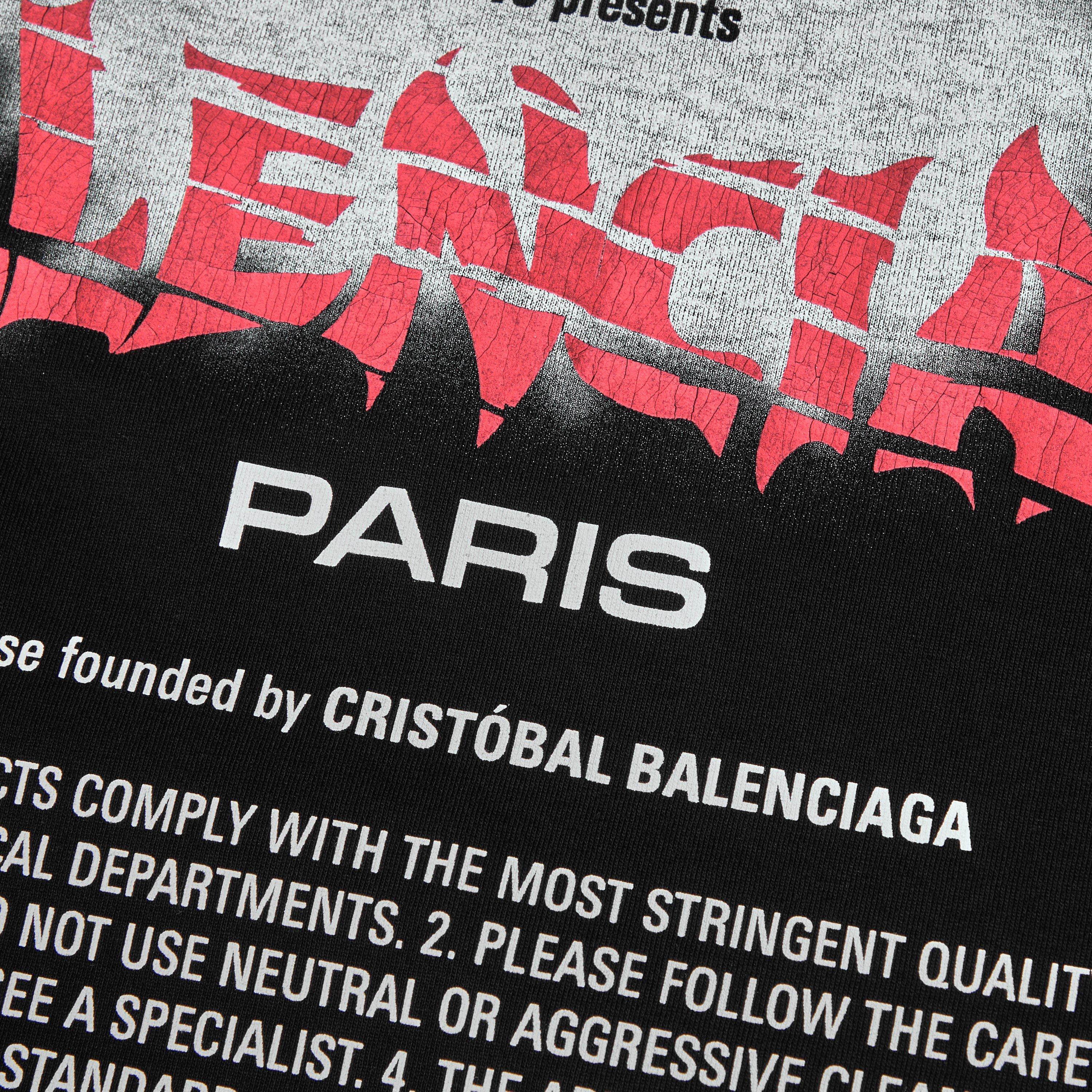 Black - Balenciaga - Bal Sticker Tee Sn64 - 5