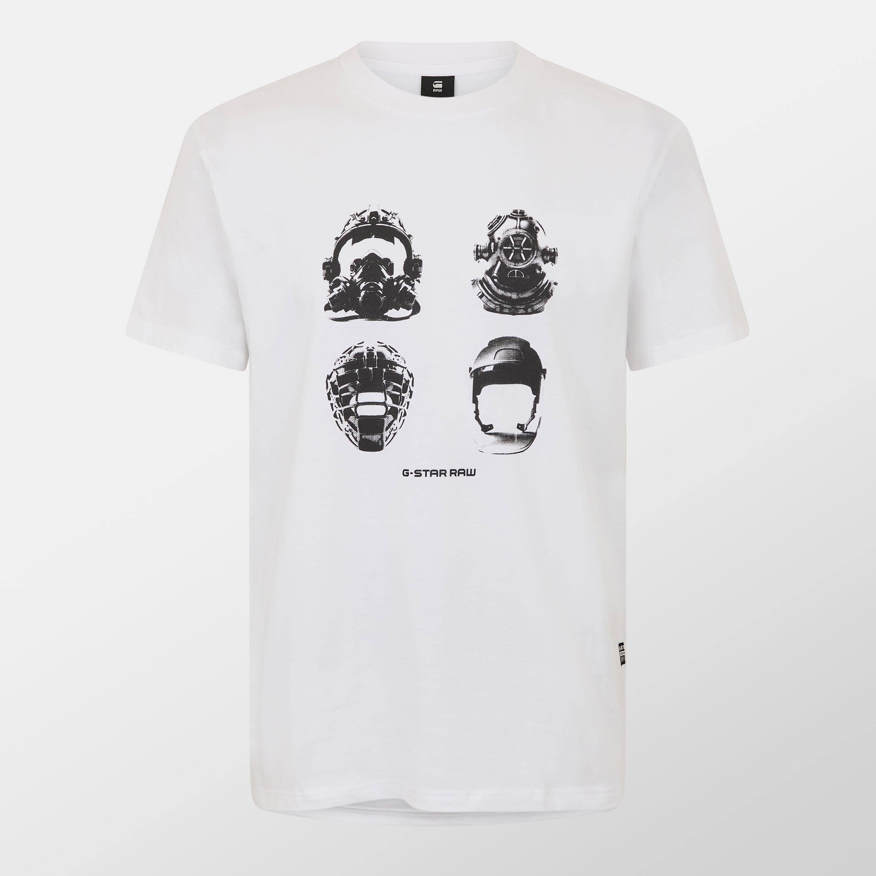 White - G Star - Masks Graphic T-Shirt - 1