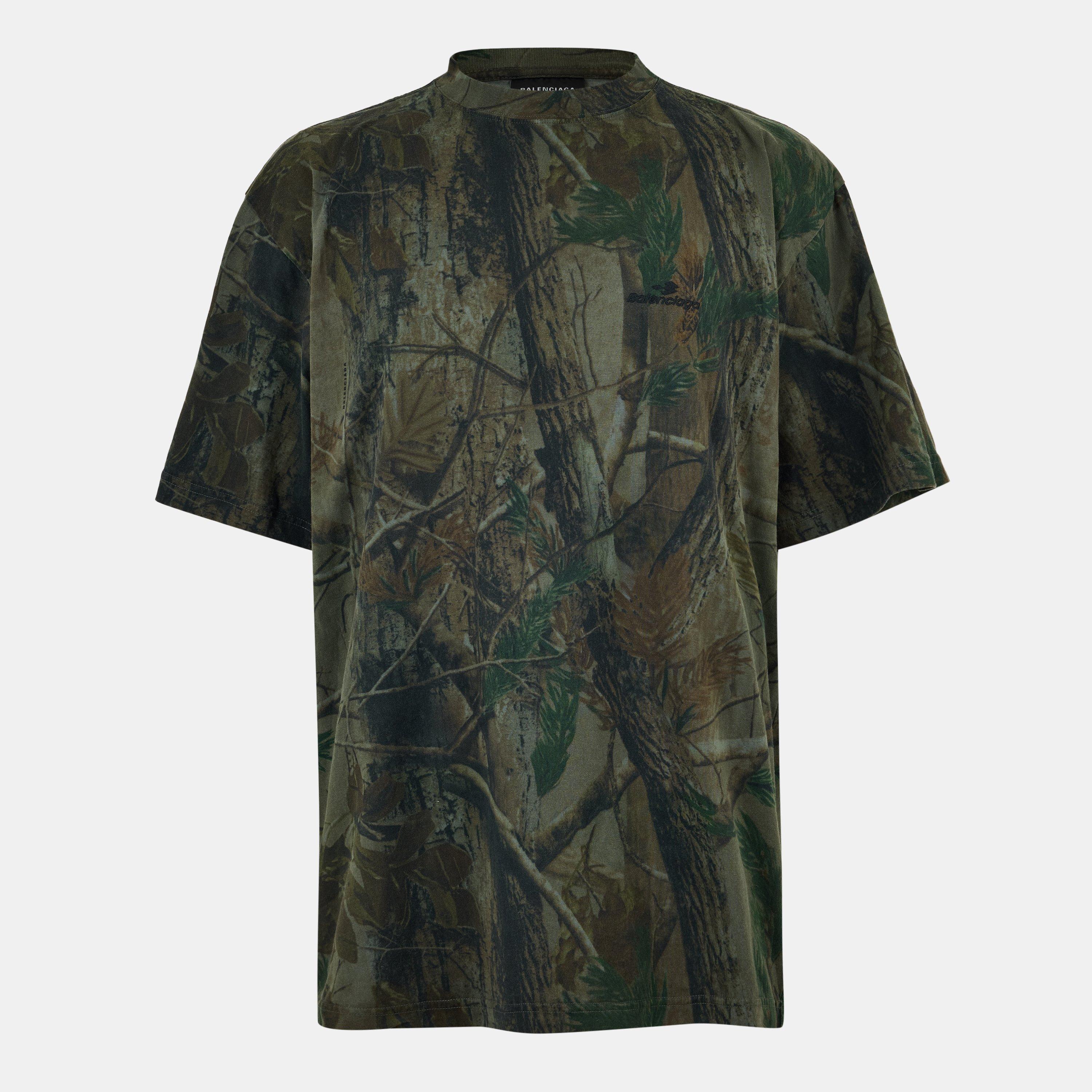Forest Green - Balenciaga - Men's Bal Sport Logo T-Shirt - 1