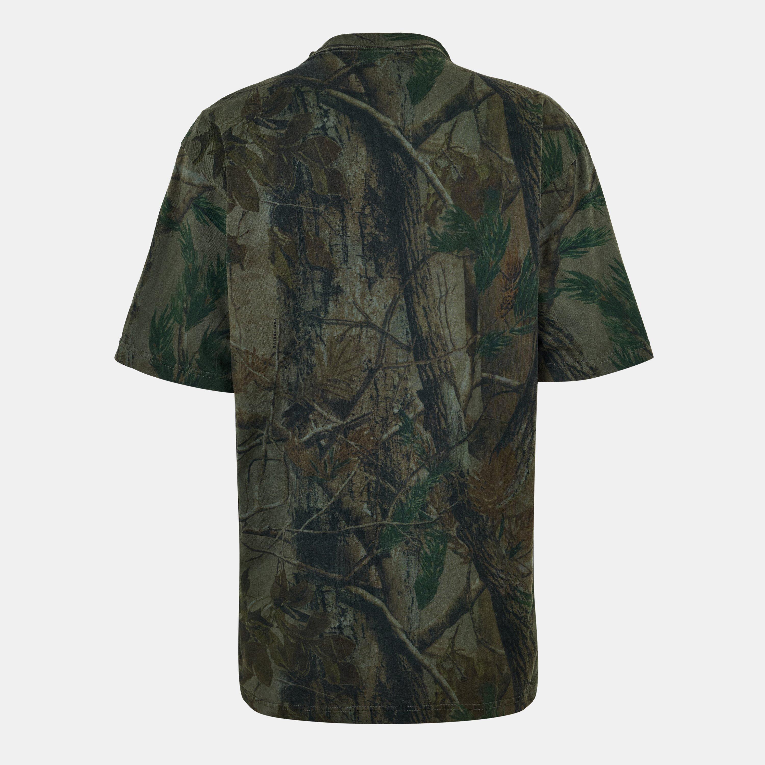 Forest Green - Balenciaga - Men's Bal Sport Logo Regular Fit T-Shirt - 2