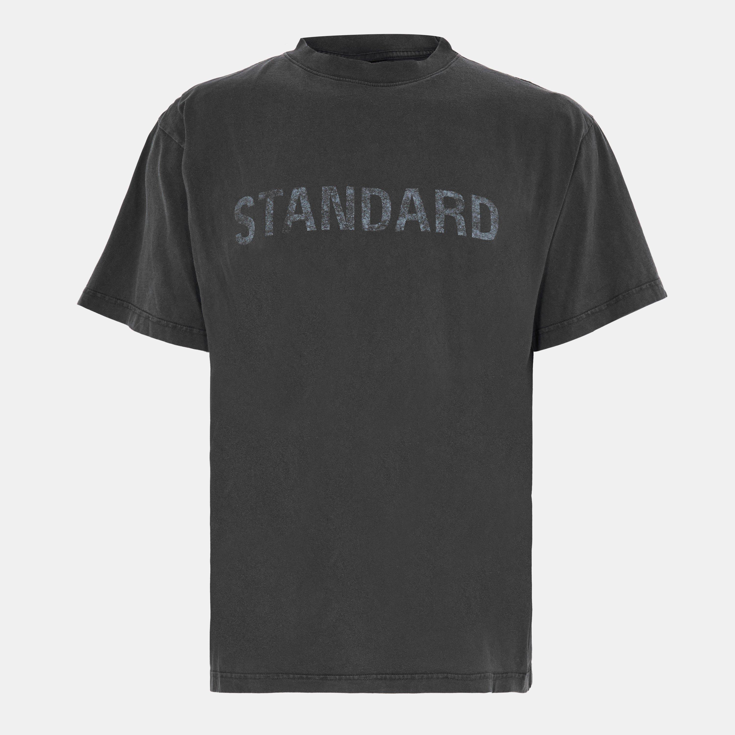 Balenciaga Men's T-Shirt - Fade Wash Black - M
