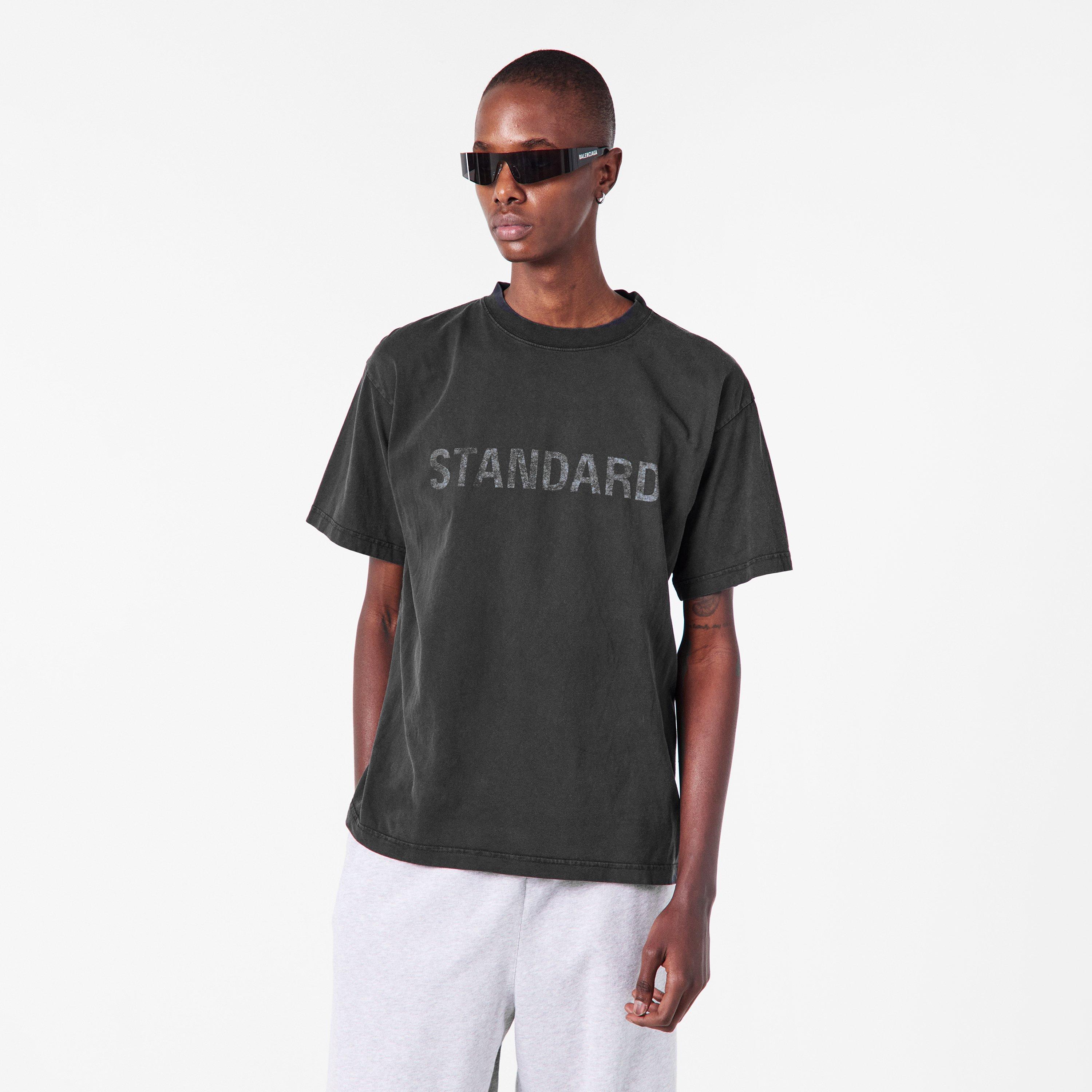 Fade Wash Black - Balenciaga - Men's Regular Fit T-Shirts - 3