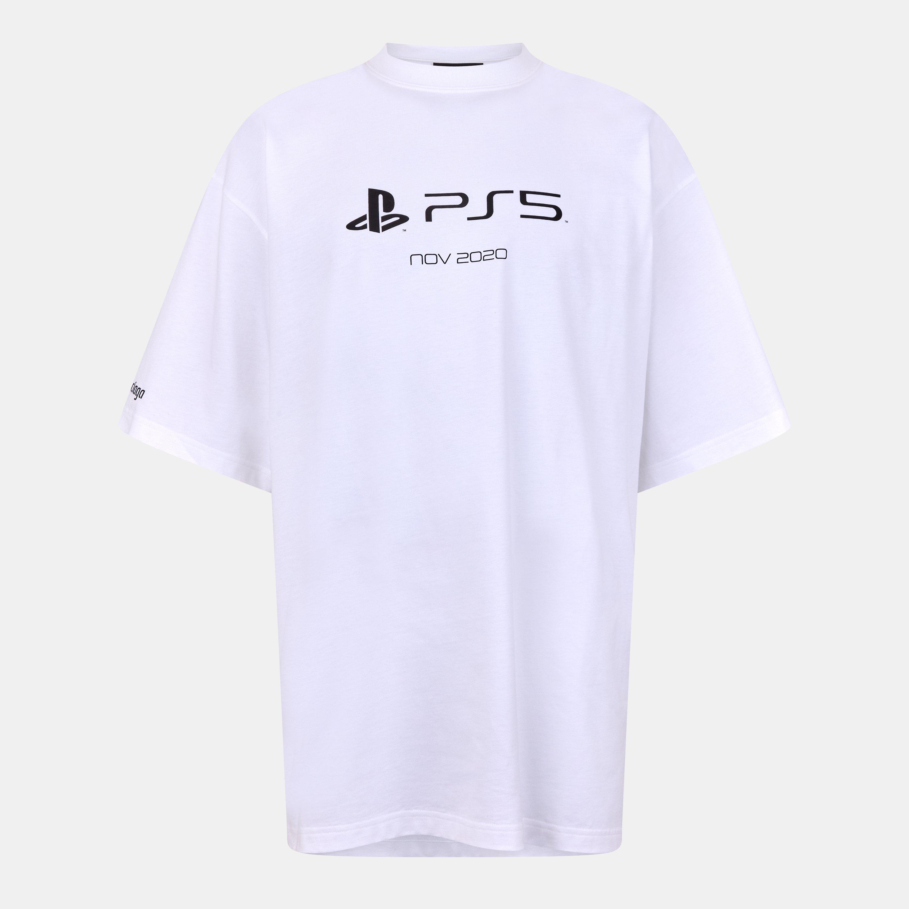 Balenciaga Men's T-Shirt - White/Black - L