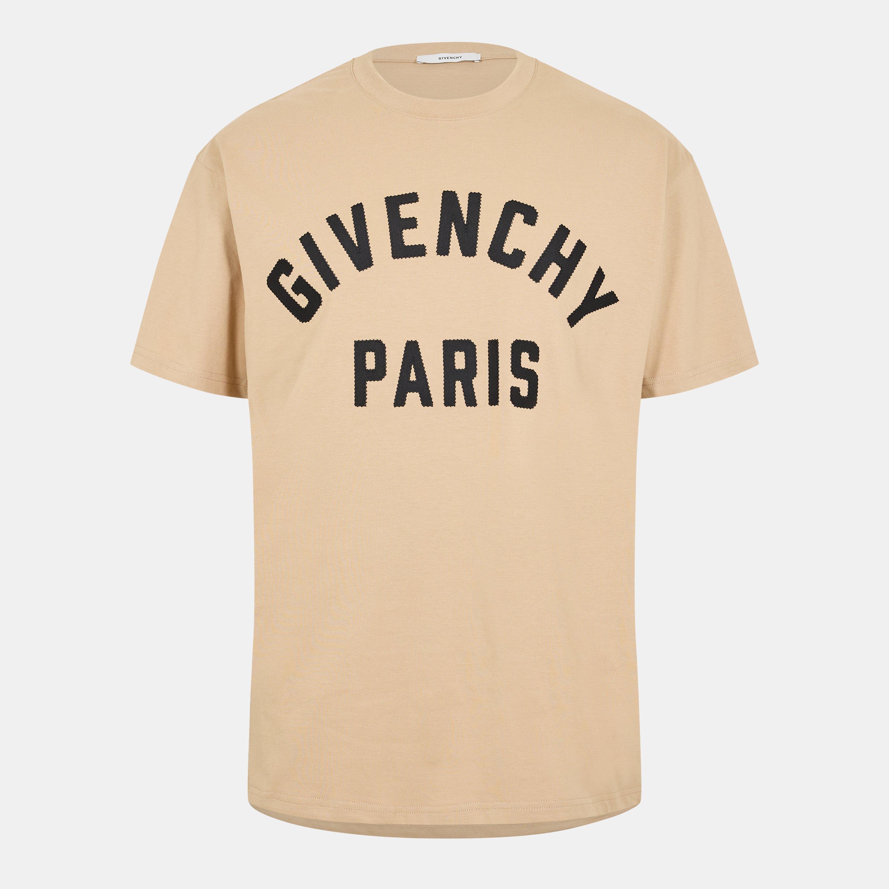 GIVENCHY Men's GIV Paris T-Shirt - Beige - X Large
