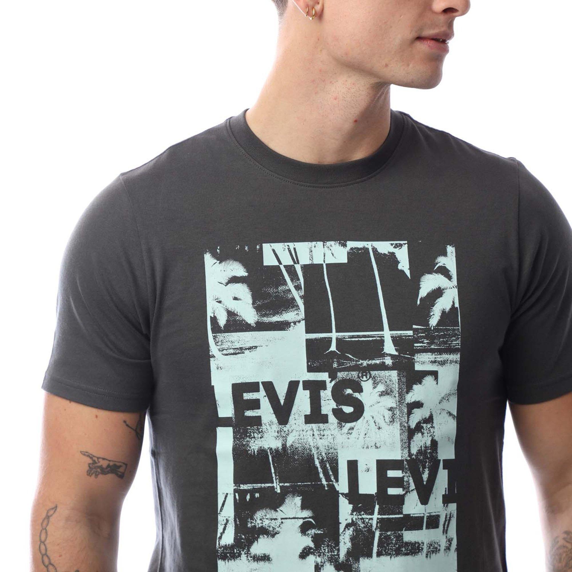 HP Black Oyster - Levis - Men's Short-Sleeve Relaxed Fit Oversized T-Shirt - 3