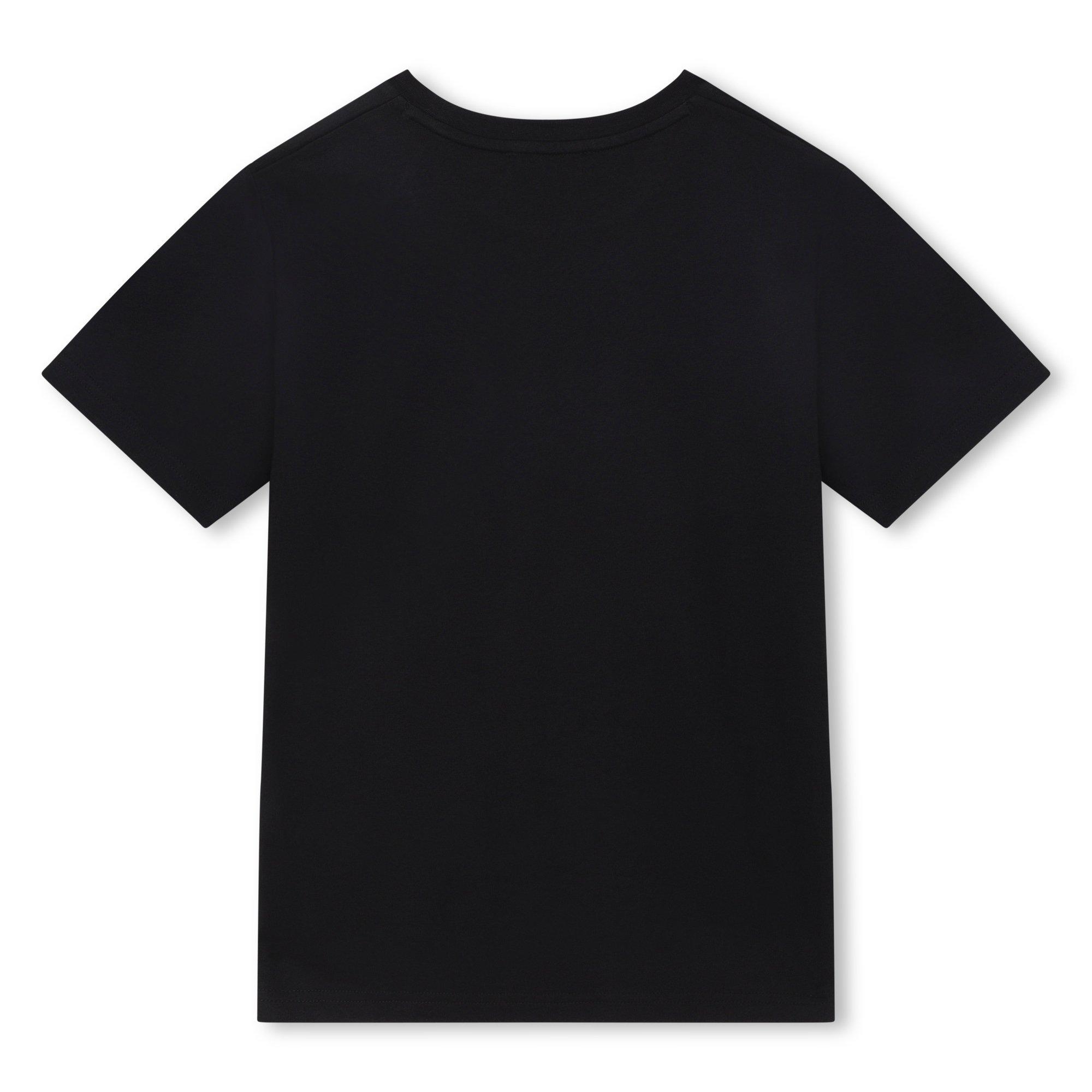 Black 09B - DKNY - Kids' Logo Regular Fit T-Shirt - 2