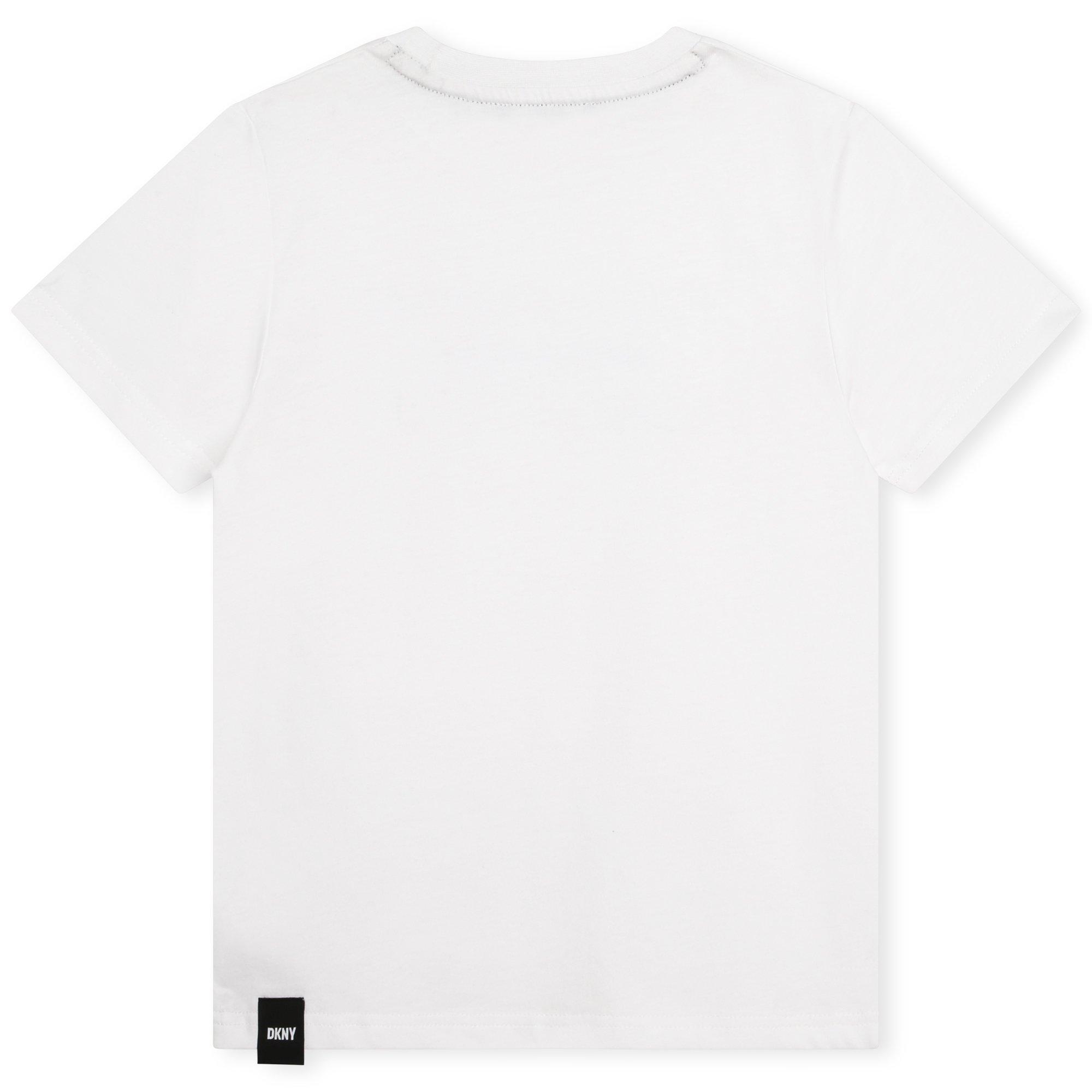 White 10P - DKNY - Kids' Logo Regular Fit T-Shirt - 2