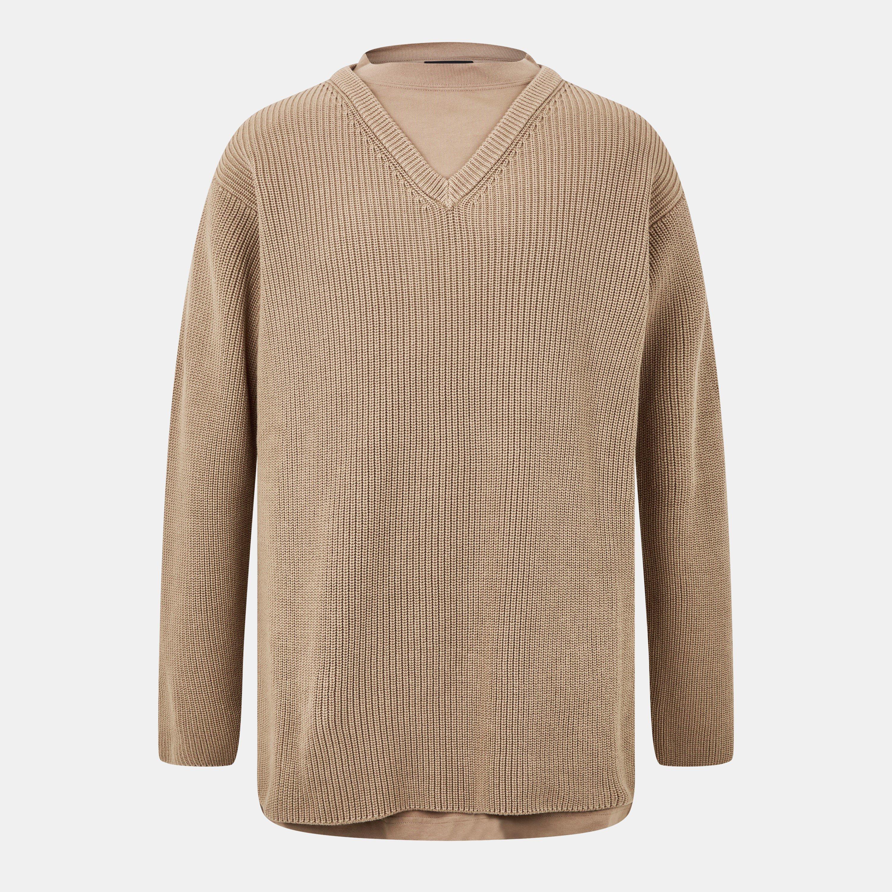 Balenciaga Men's Regular Fit T-Shirt - Oat Beige - M