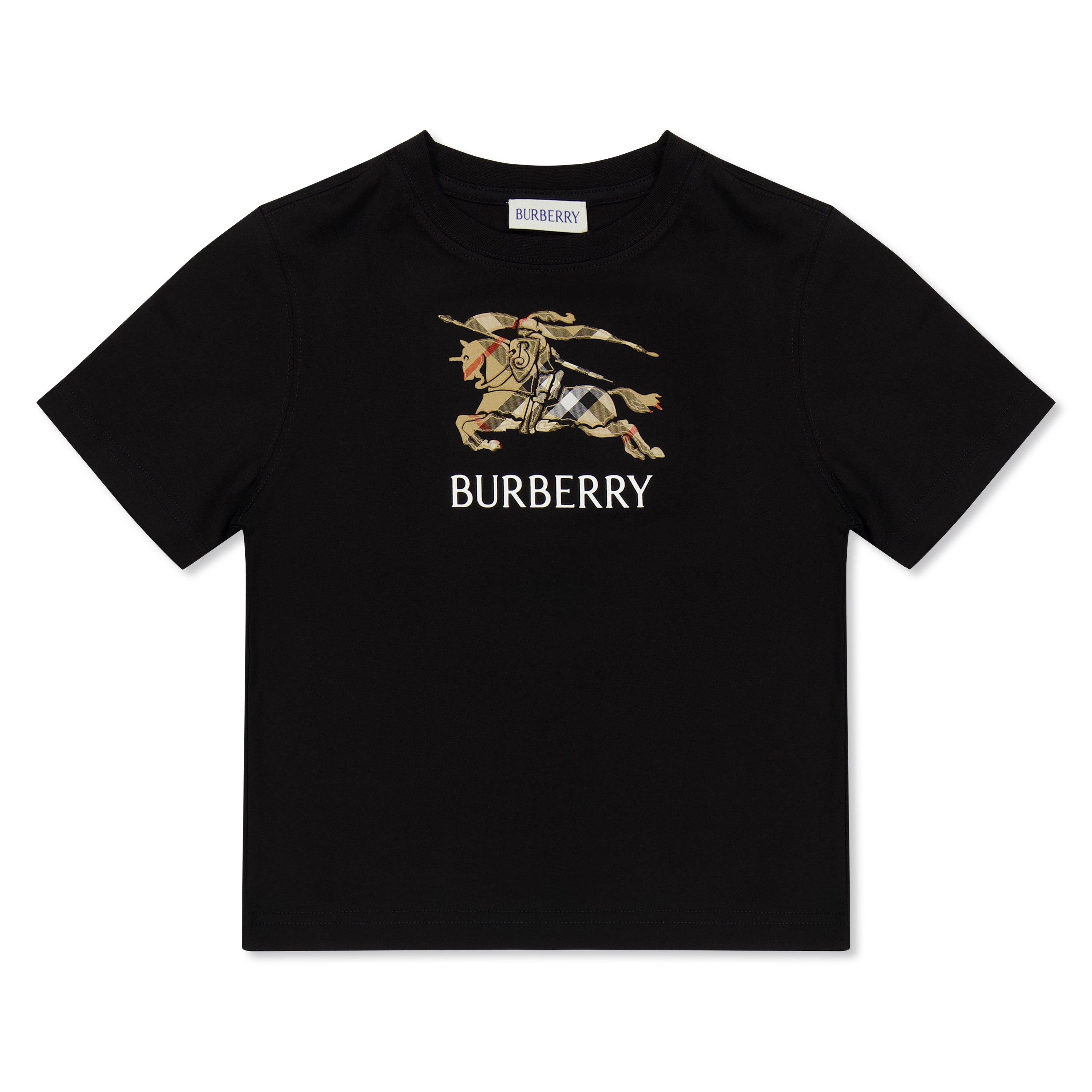 Burberry Unisex Kids' Burb Logo Chk T-Shirt | Cruise Fashion