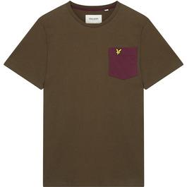 Lyle and Scott Contras Pck Tee Sn99